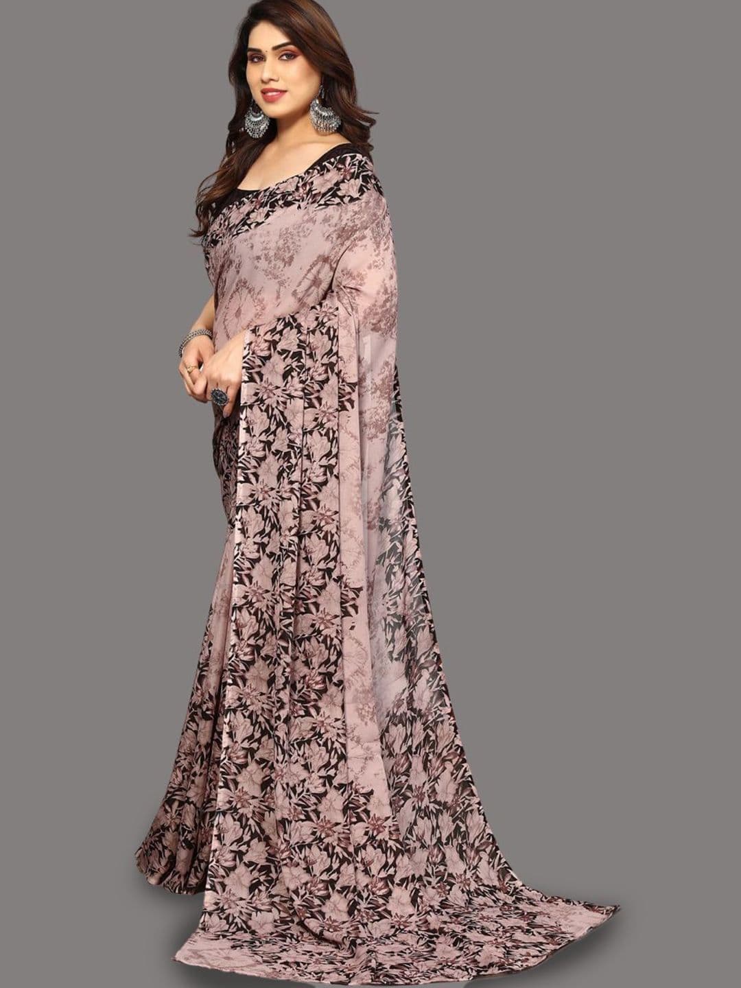 HERE&NOW Floral Printed Saree - view 1