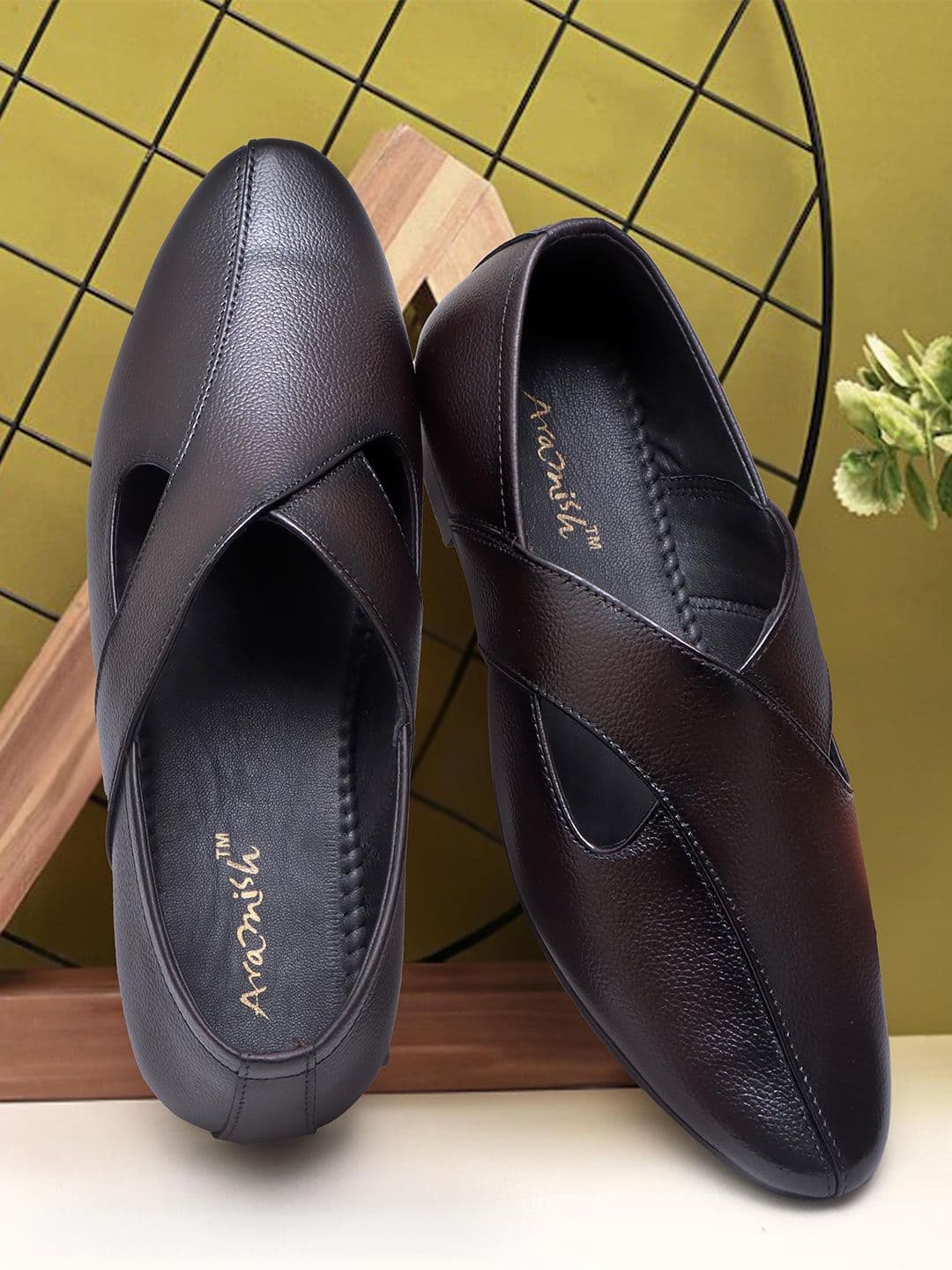 ARAMISH Men Ethnic Leather Shoe-Style Sandals - view 1