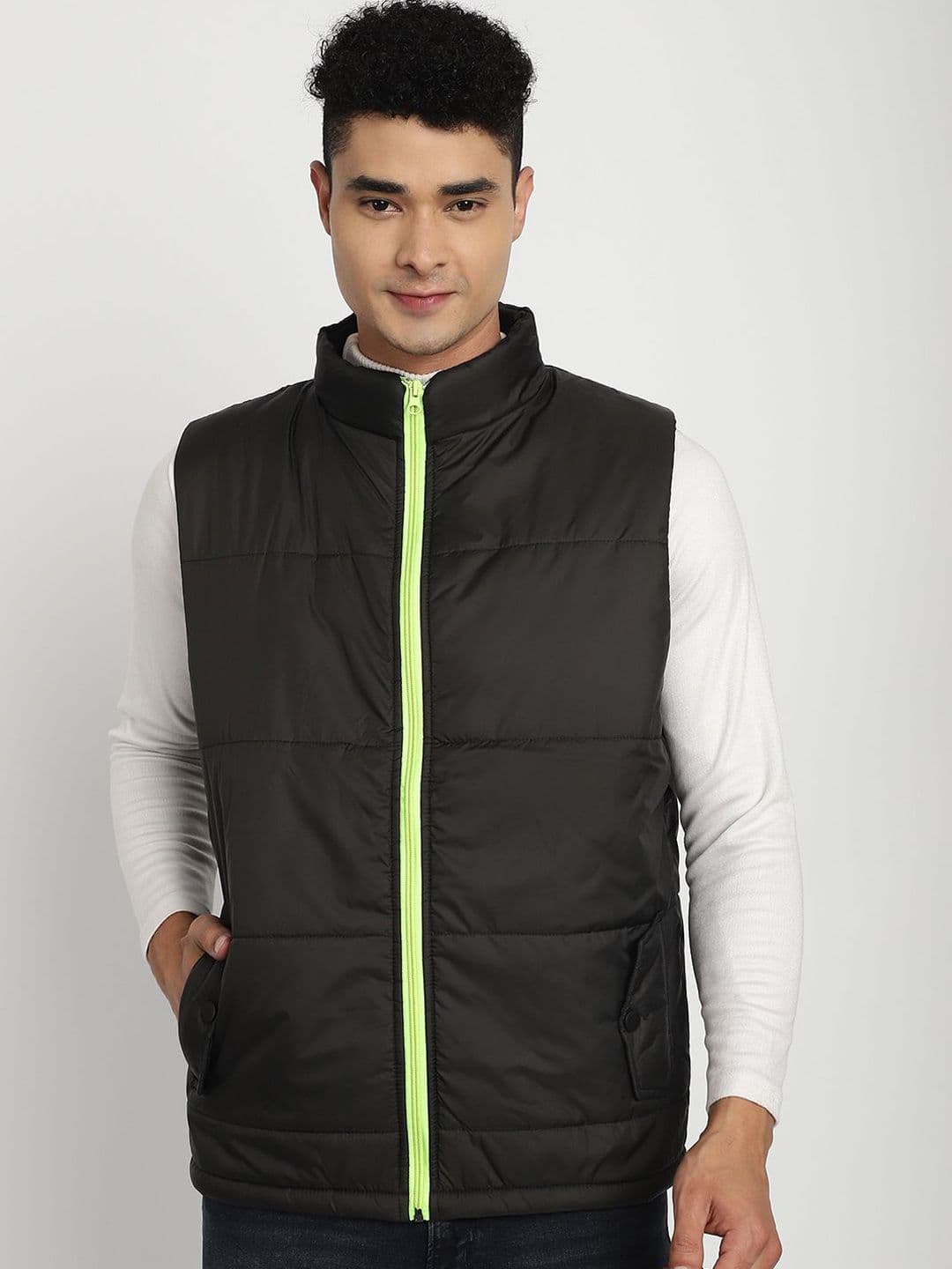 SANHOK Men Colourblocked Lightweight Padded Jacket - view 1