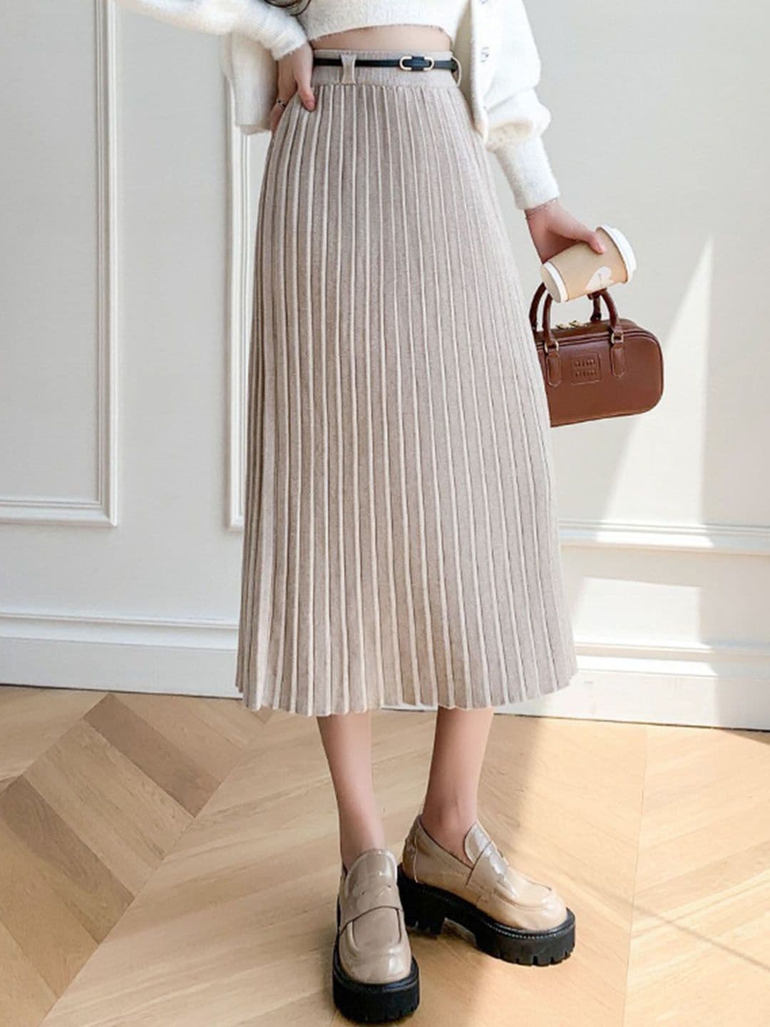 bebe A-Line Midi Skirt - view 1