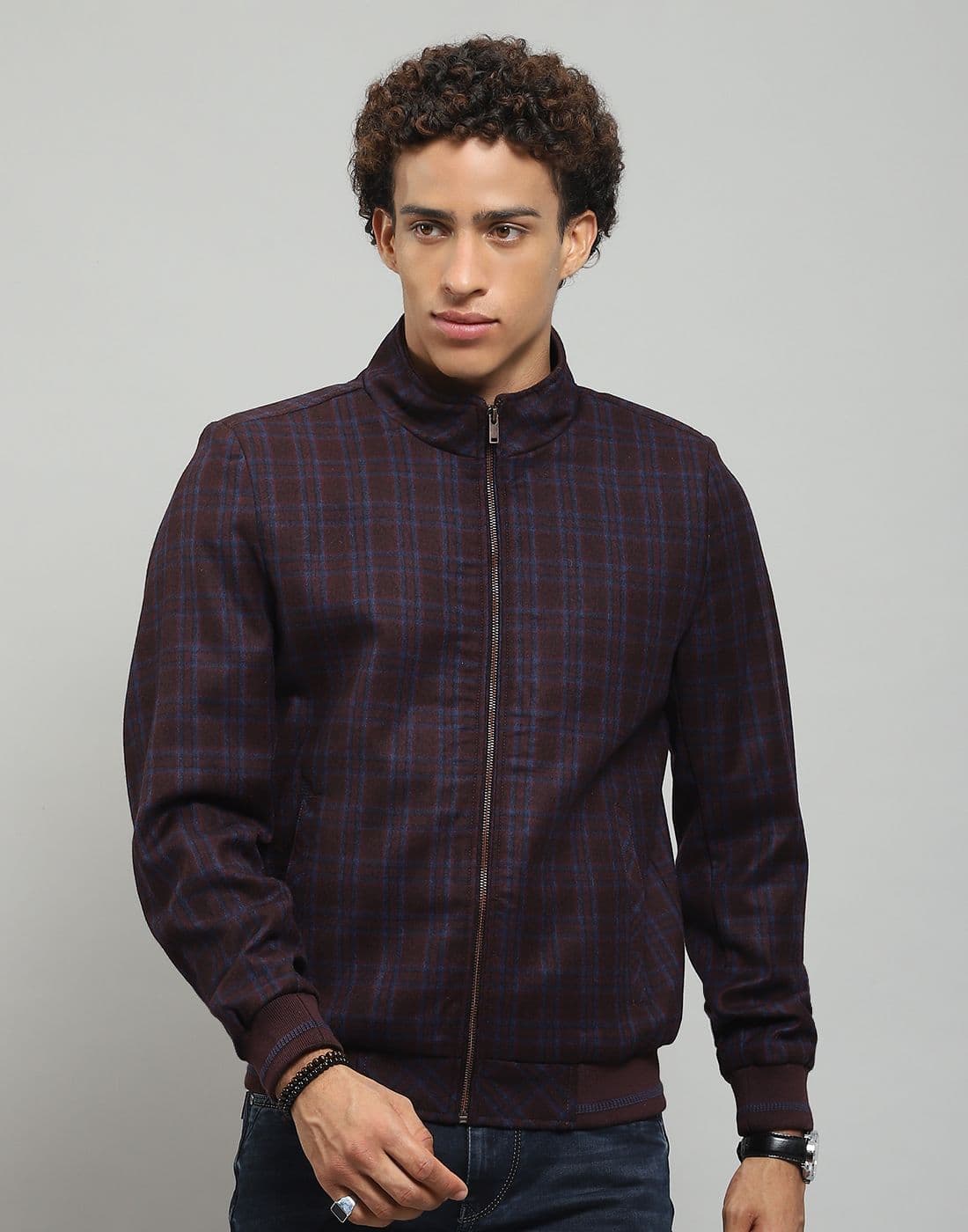 Monte Carlo Men Woollen Lightweight Outdoor Bomber Jacket - view 1