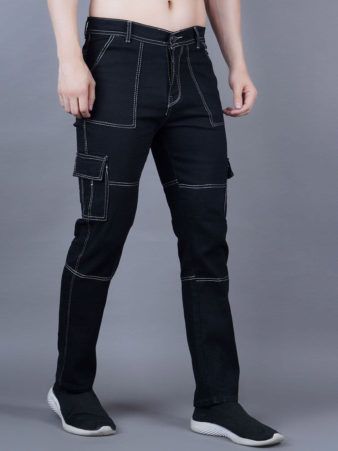 COMFITS Men Classic Mid-Rise Jogger Mildly Distressed Jeans - view 1