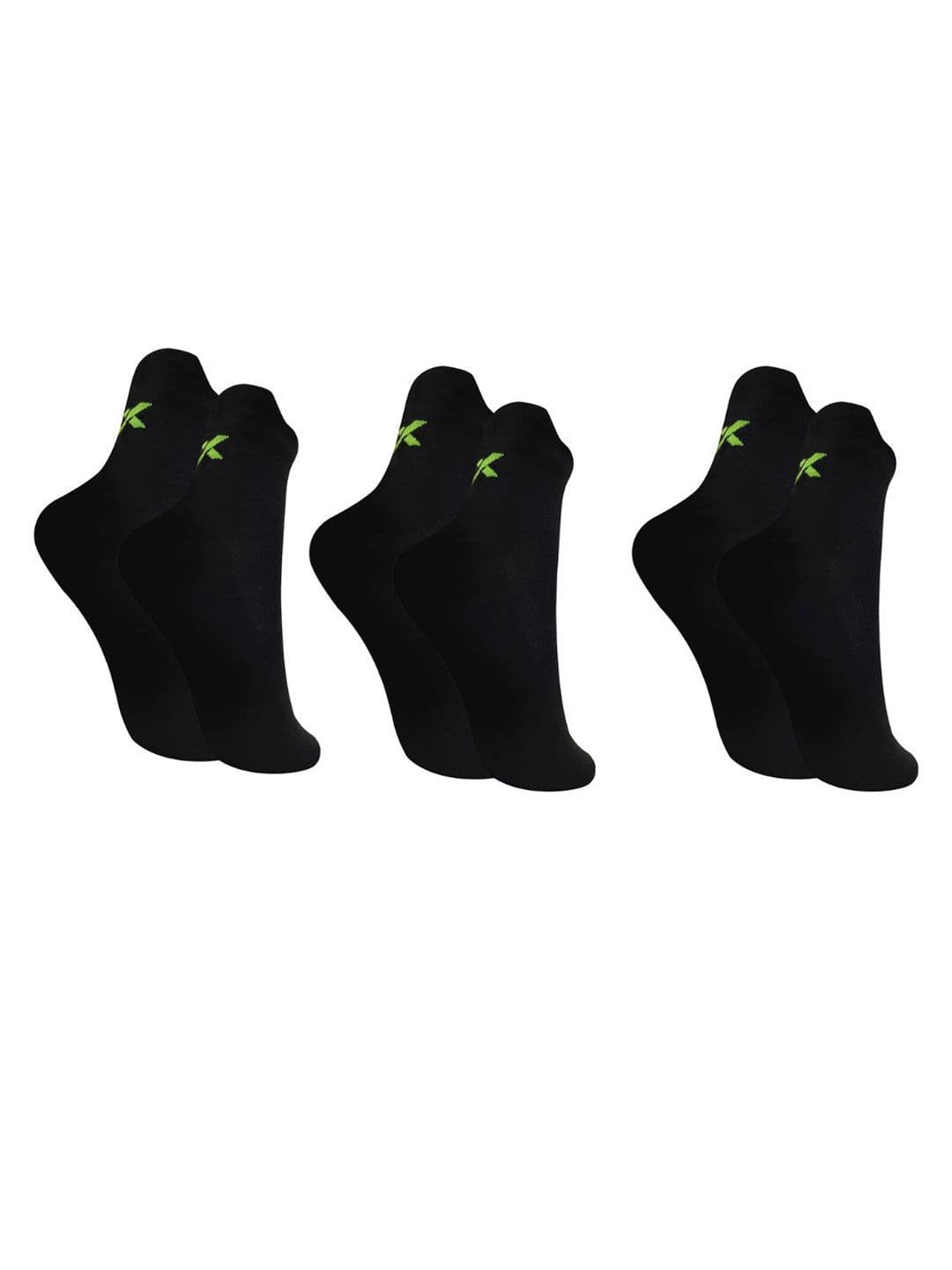Xjarvis Unisex Pack Of 3 Cotton Ankle-Length Socks - view 1