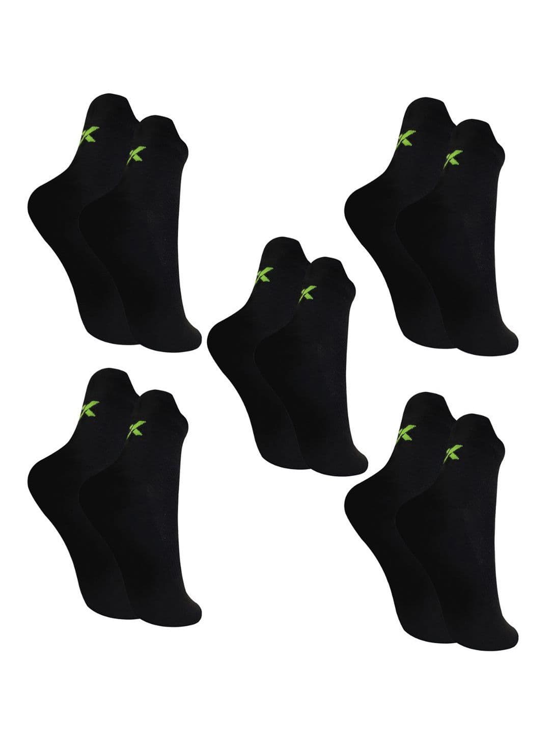 Xjarvis Unisex Pack Of 5 Rio Cotton Odour-Free Ankle-Length Socks - view 1