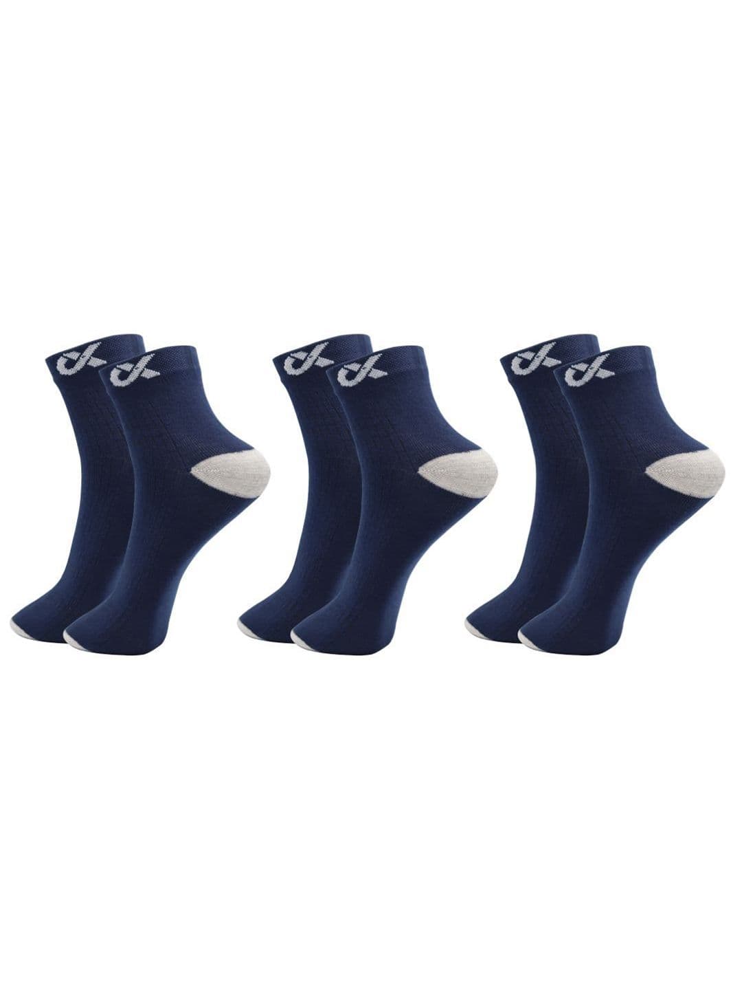Xjarvis Unisex Pack Of 3 Ankle-Length Socks - view 1