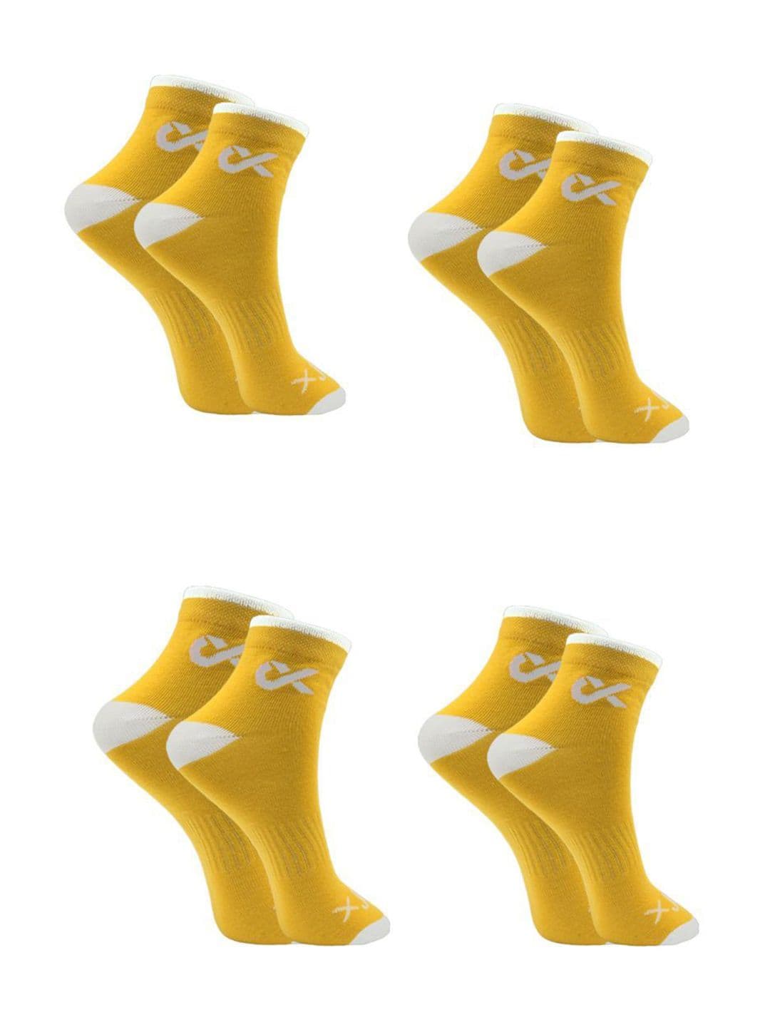 Xjarvis Unisex Pack Of 4 Assorted Ankle-Length Socks - view 1