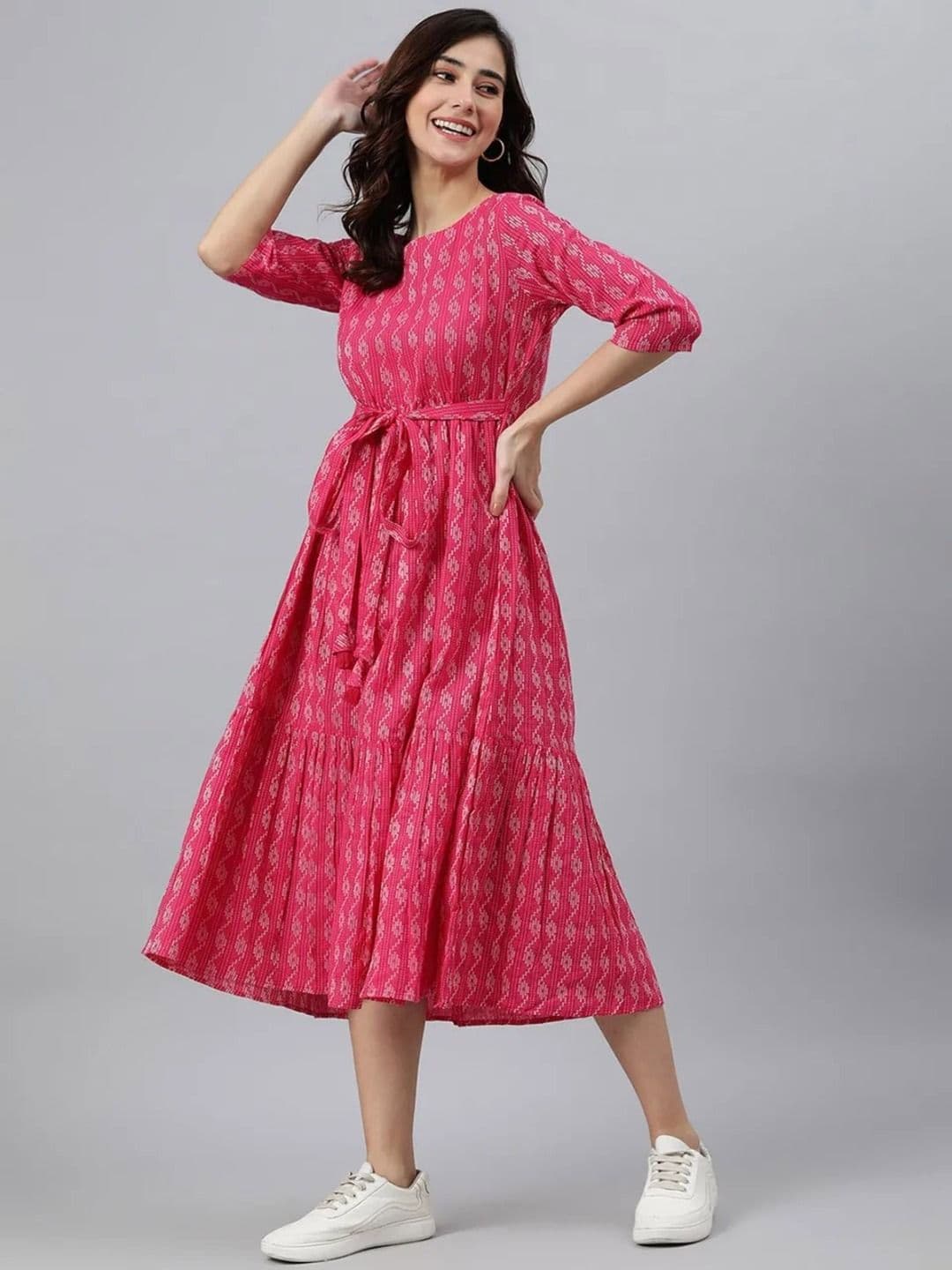 MERAAKI FASHION Dyed Mirror Work Maternity Kaftan Kurta - view 1