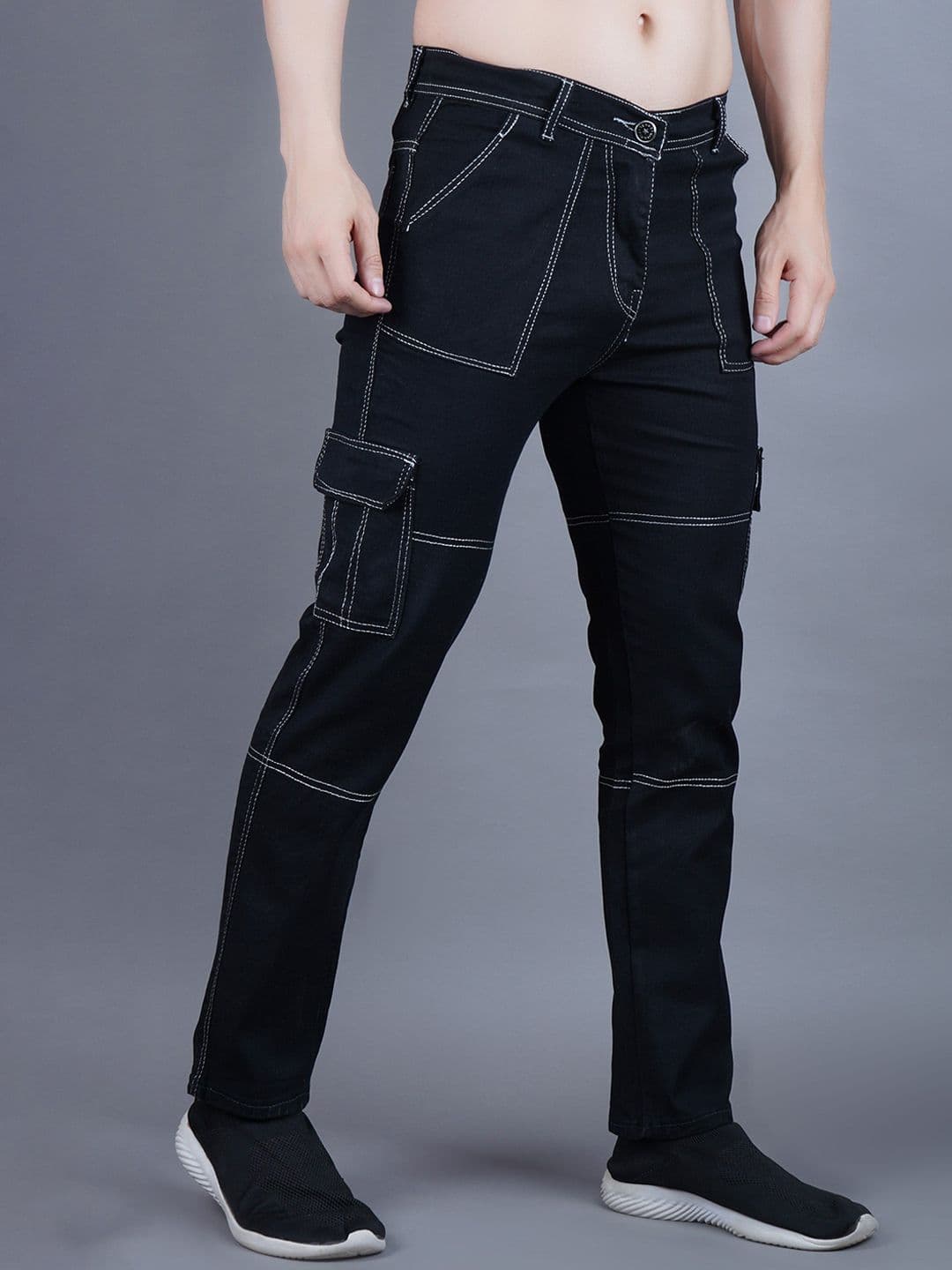 LINARIA Men Classic Jogger Mildly Distressed Jeans - view 1