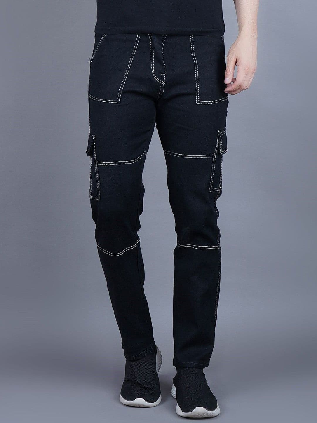 LINARIA Men Classic Jogger Low Distress Jeans - view 1