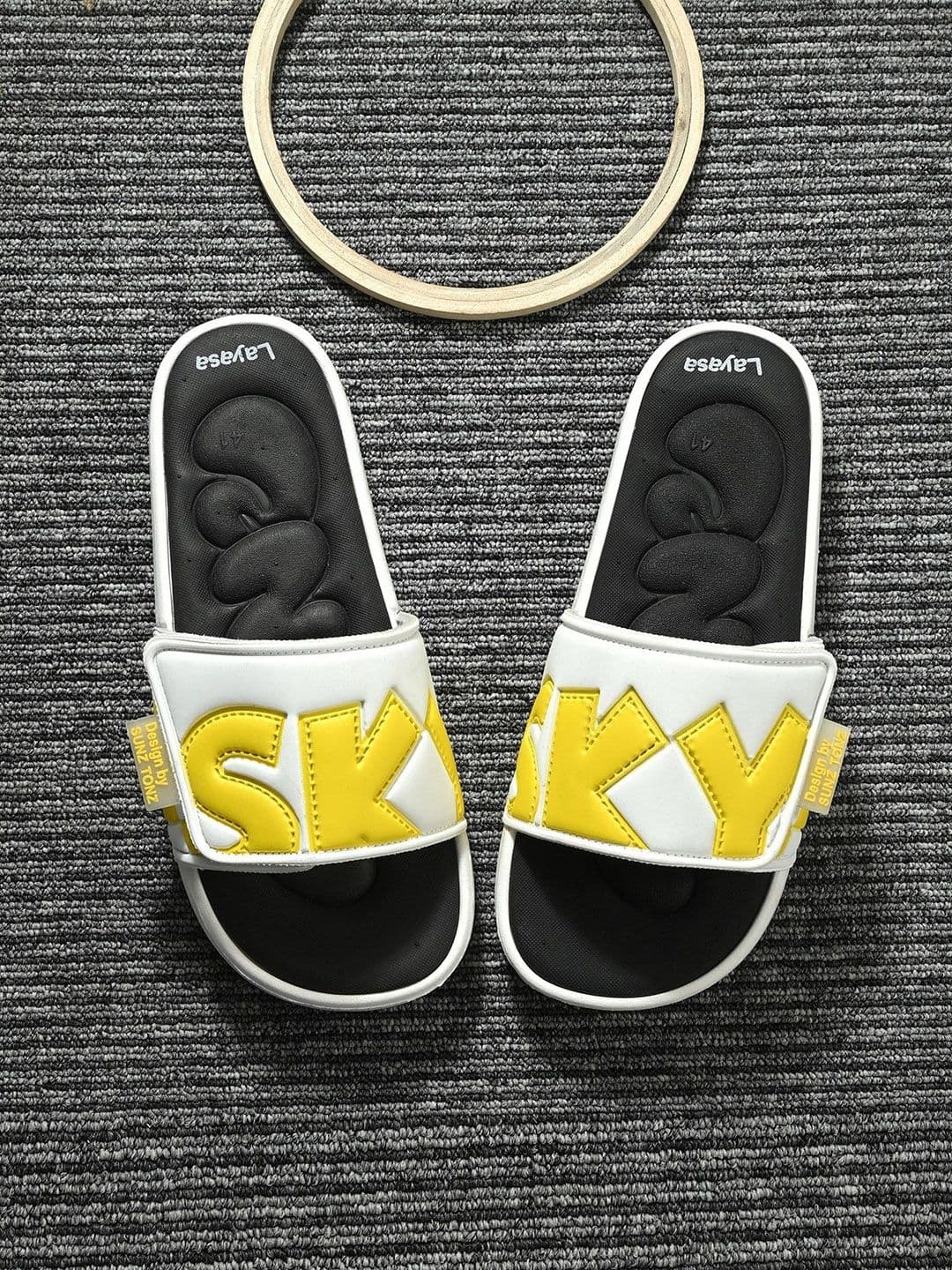 Layasa Men Printed Sliders - view 1