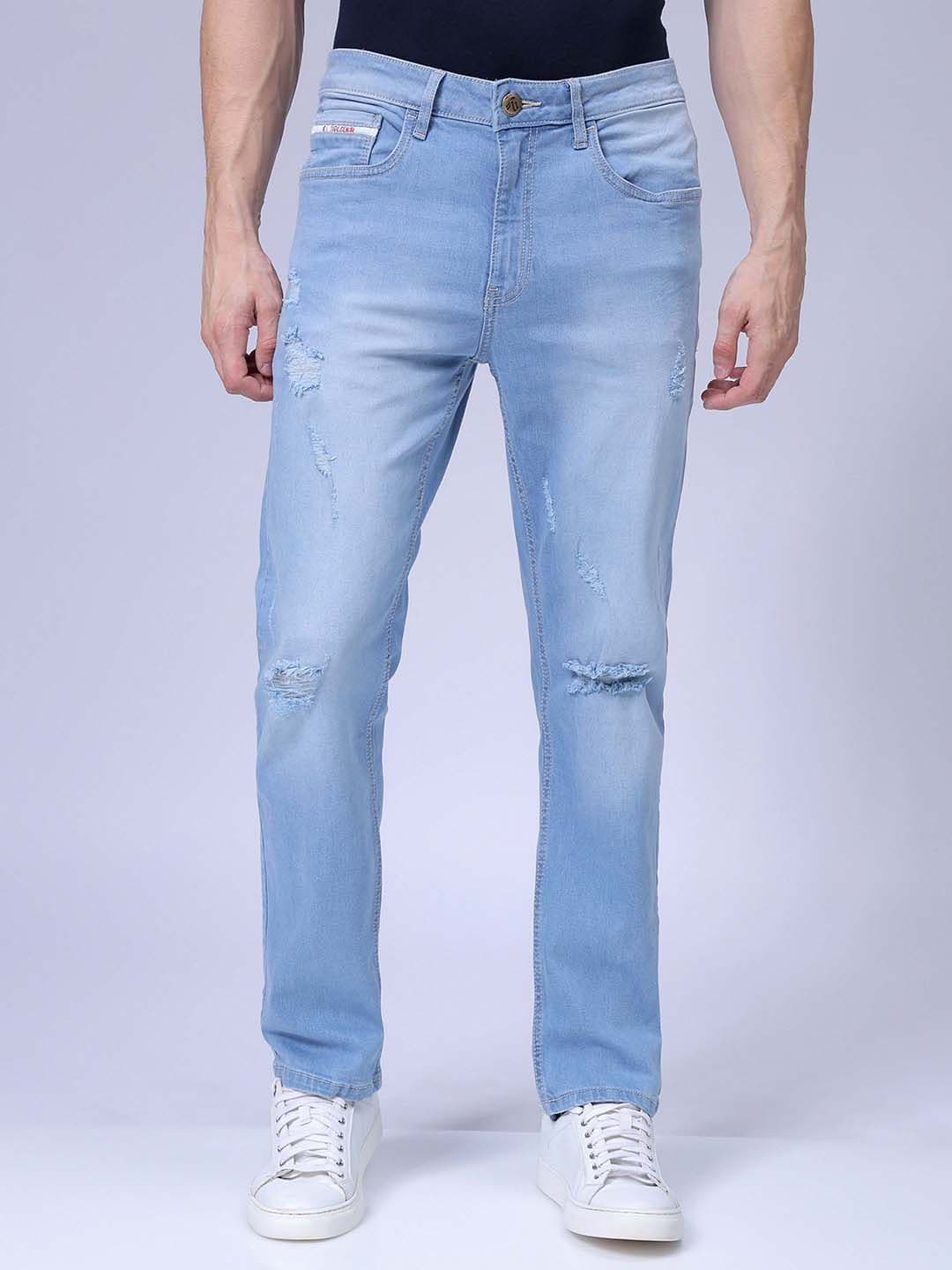 The Indian Garage Co Men Straight Fit Heavy Fade Stretchable Jeans - view 1