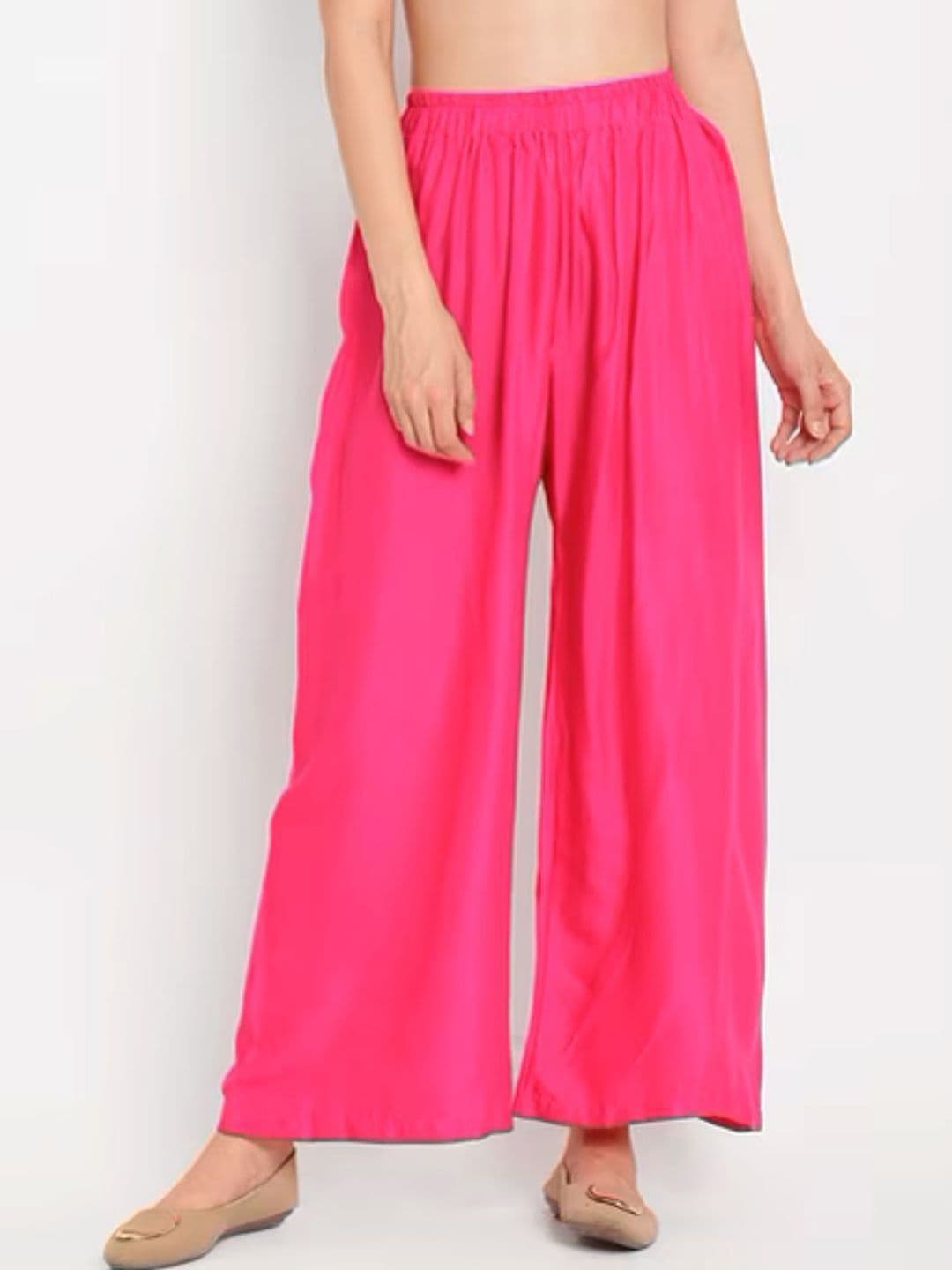 NYPA Women Flared Knitted Palazzos - view 1