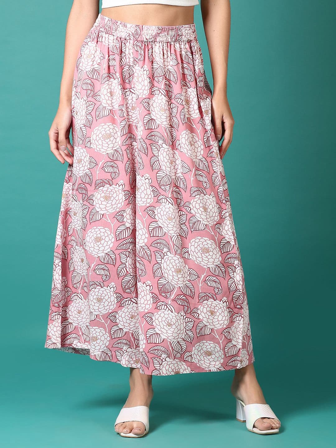 V-Mart Women Floral Printed Ethnic Palazzos - view 1