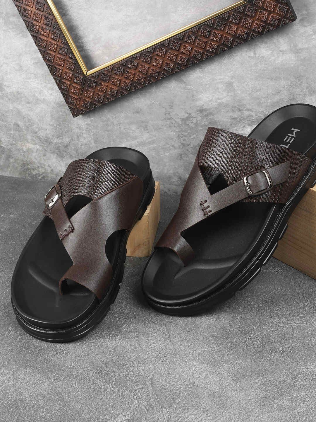 Metro Men Leather Comfort Sandals - view 1