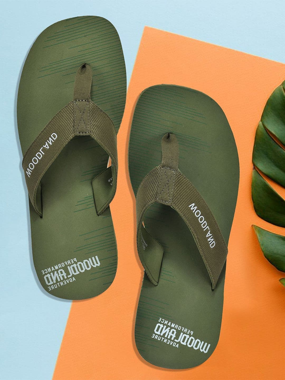 Woodland Men Self Design Thong Flip-Flops - view 1