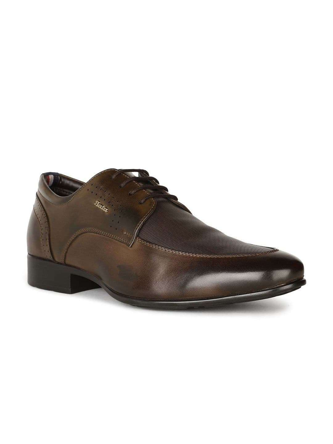 Bata Men Textured Leather Formal Derbys - view 1