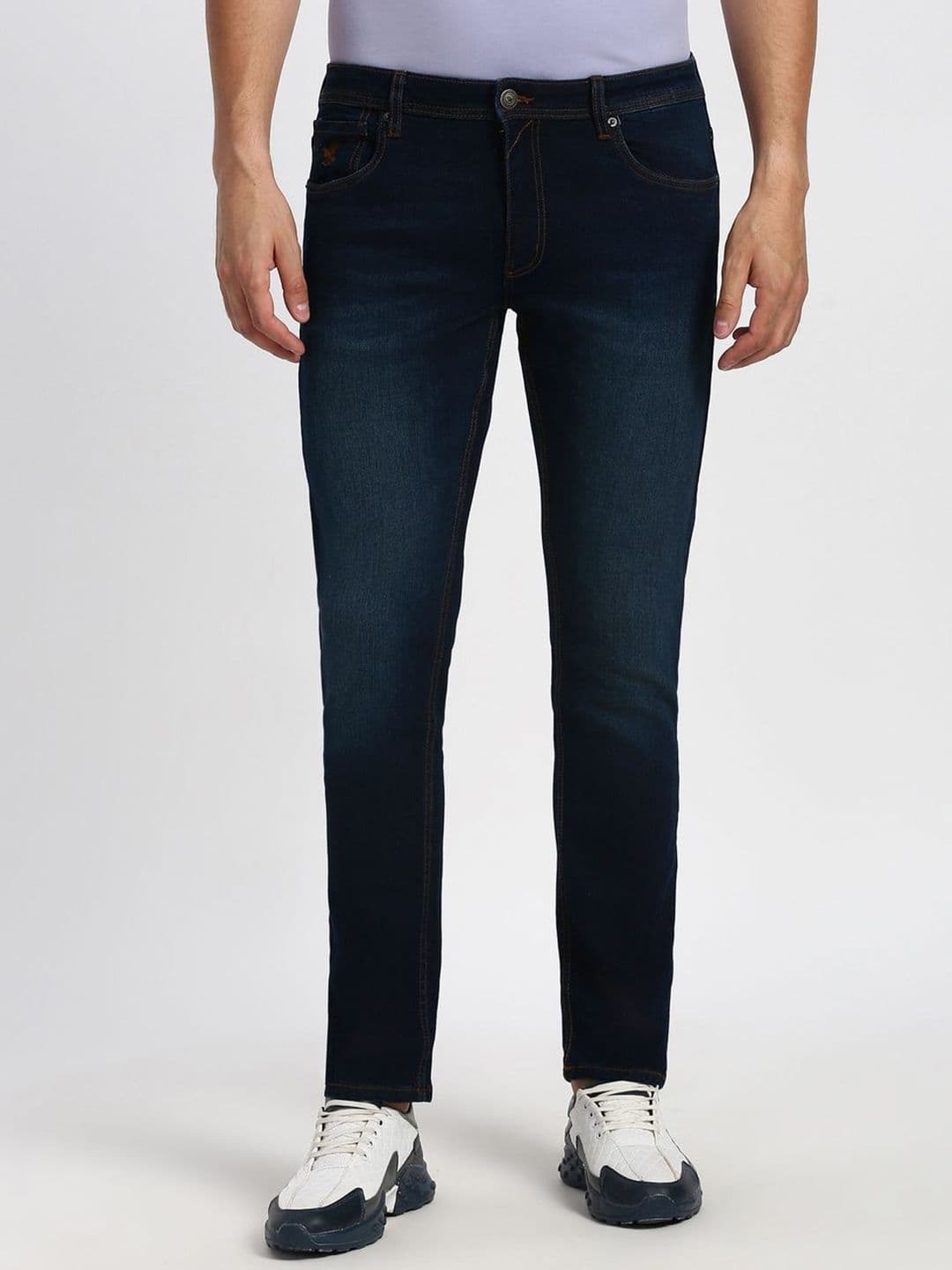 Peter England Casuals Men Regular Fit Mid-Rise Light Fade Jeans - view 1