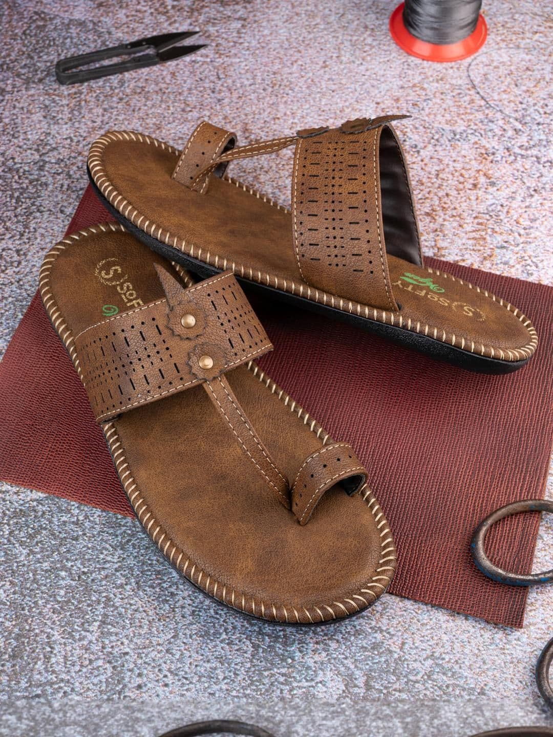 SOFTY VEGEN Men Ethnic Comfort Sandals - view 1