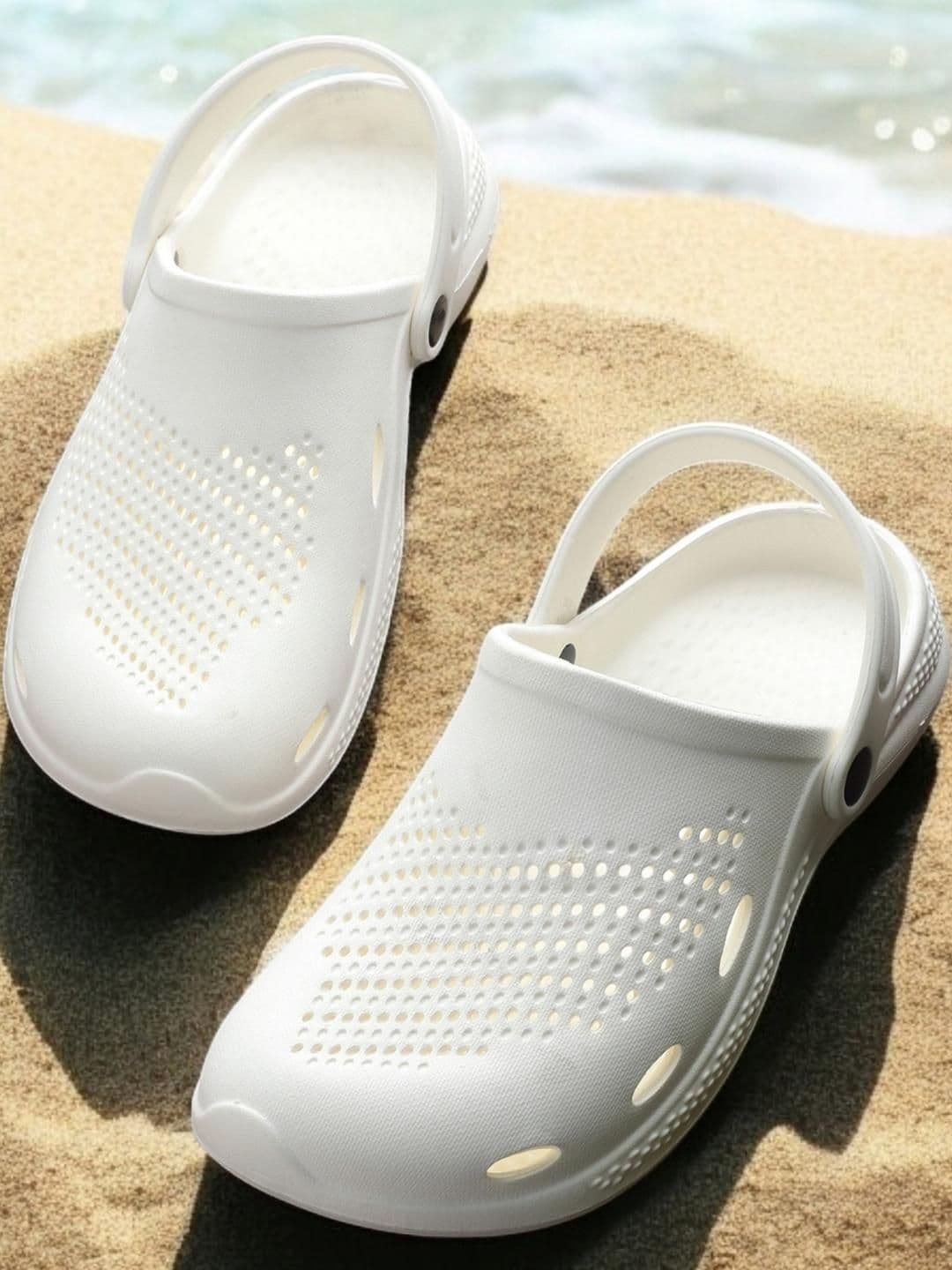 Pampy Angel Men White Casual Solid Croslite Casual Clogs - view 1