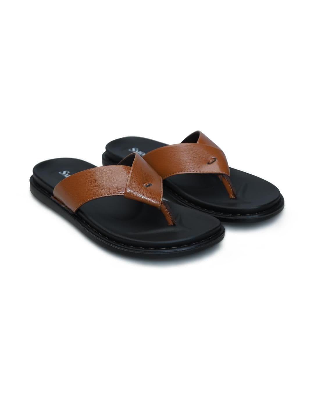 SMOXX Tan colour Men Sliders - view 1