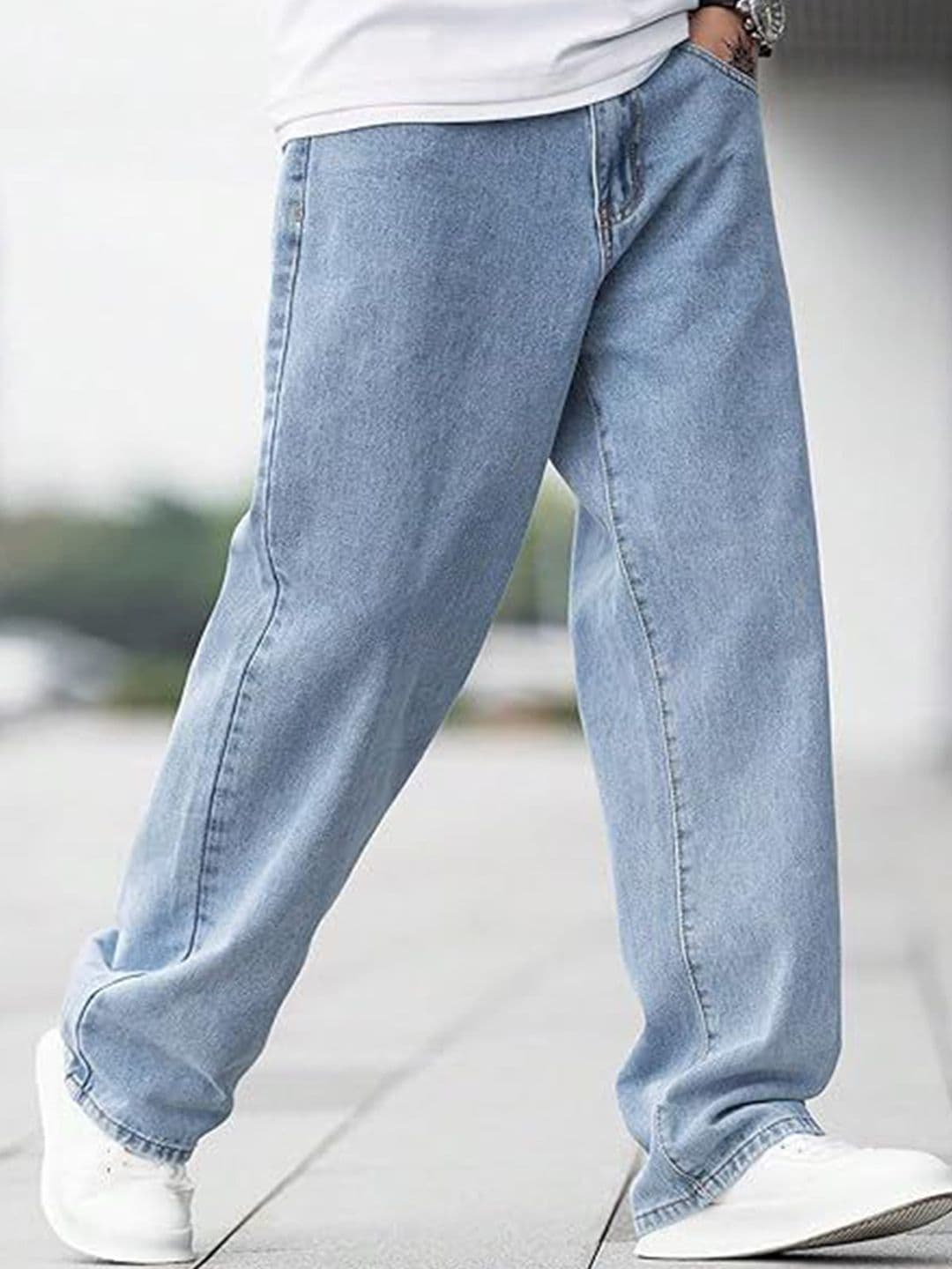 me Queen Men Wide Leg Mid-Rise No Fade Jeans - view 1