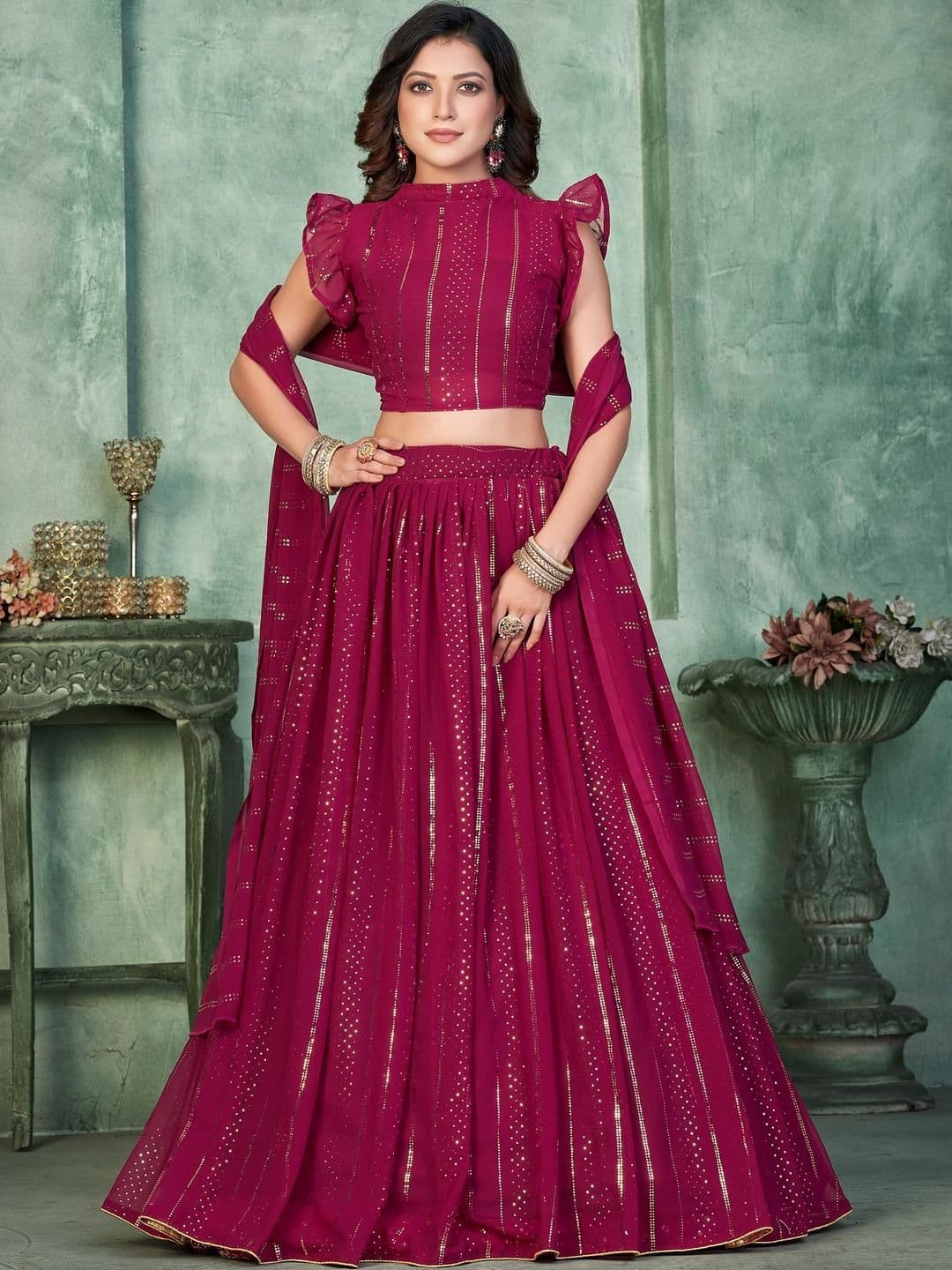 KALINI Women Embroidered Lehenga Choli - view 1