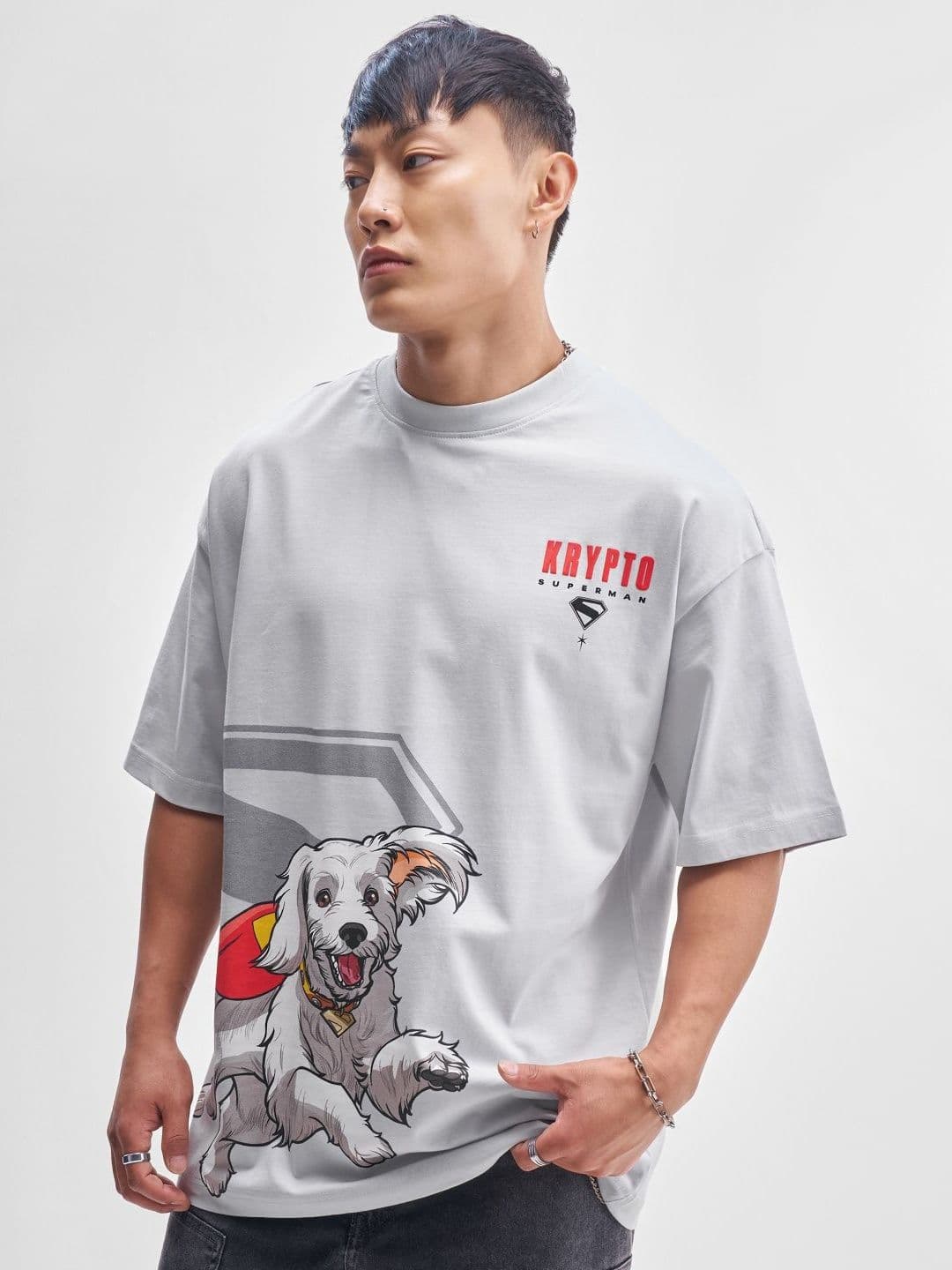 HIGHLANDER Men Graphic Printed Round Neck Cotton Oversized T-shirt - view 1