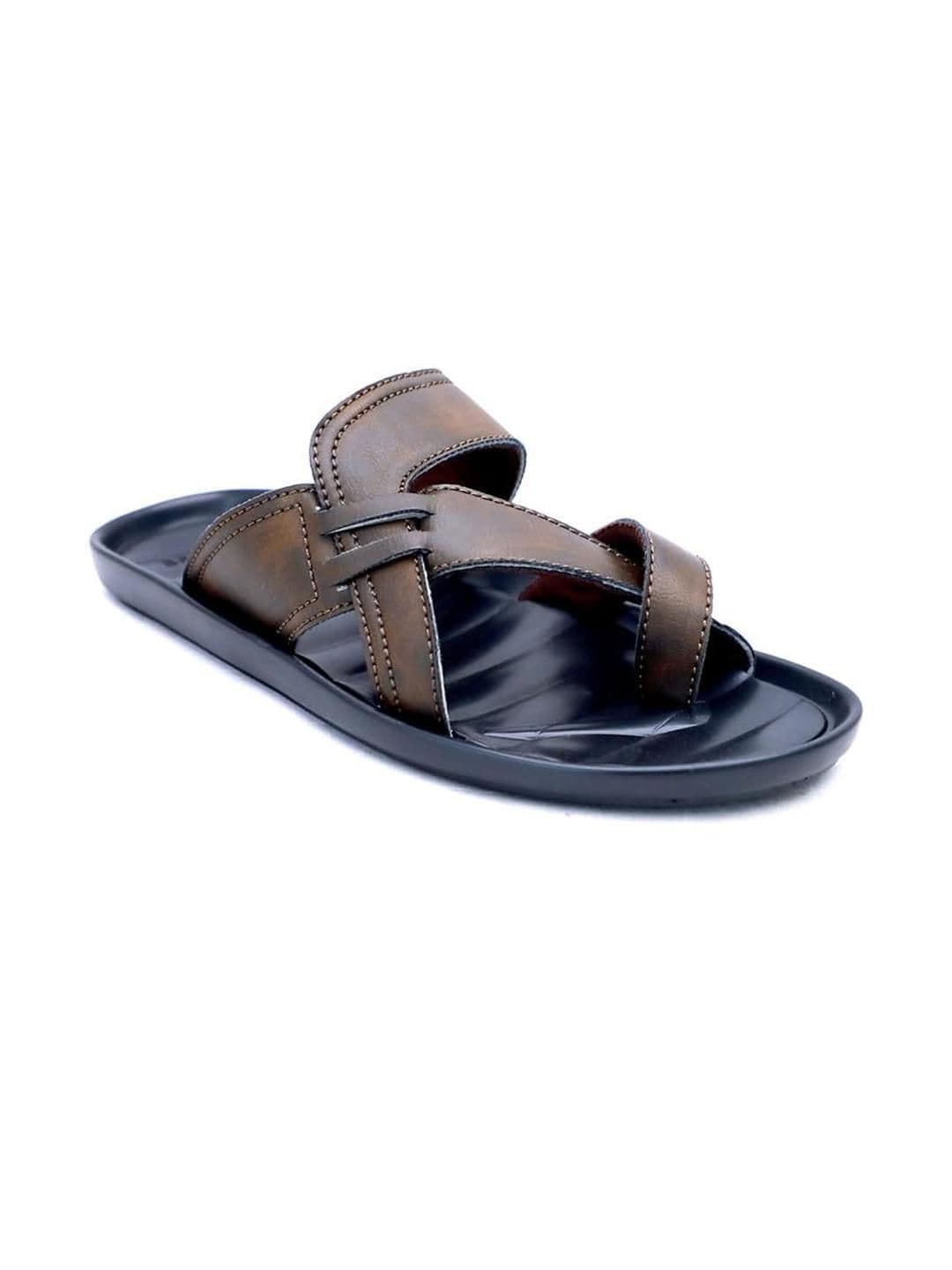 R-SWISS Men Brown Synthetic Flip Flops - view 1