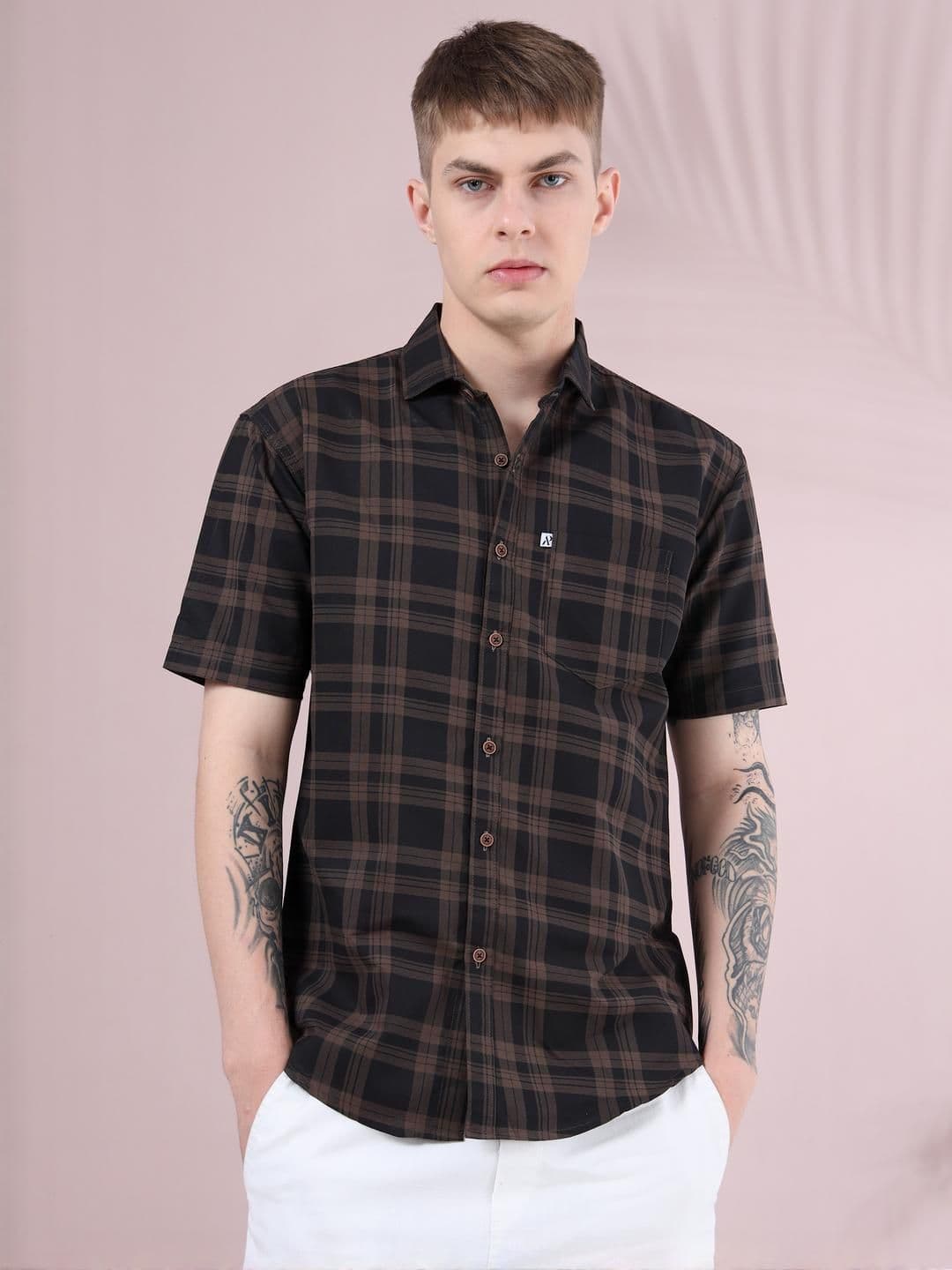 ALLWIN PAUL Men Cotton Shirts - view 1