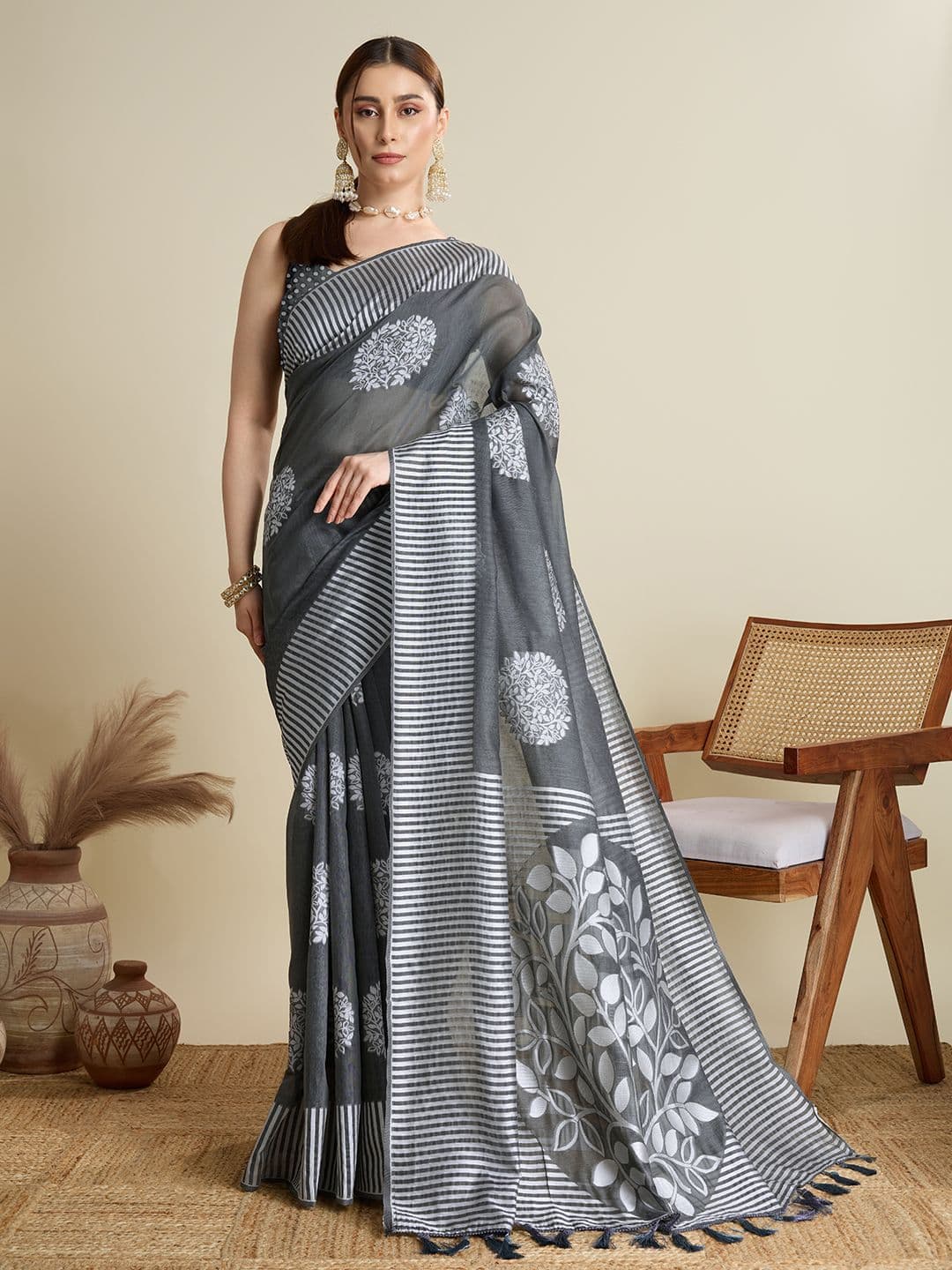 all about you Ethnic Motifs Zari Banarasi Saree - view 1