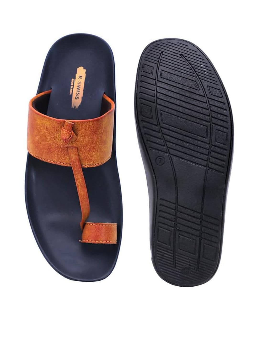 R-SWISS Men Multicoloured Synthetic Flip Flops - view 1