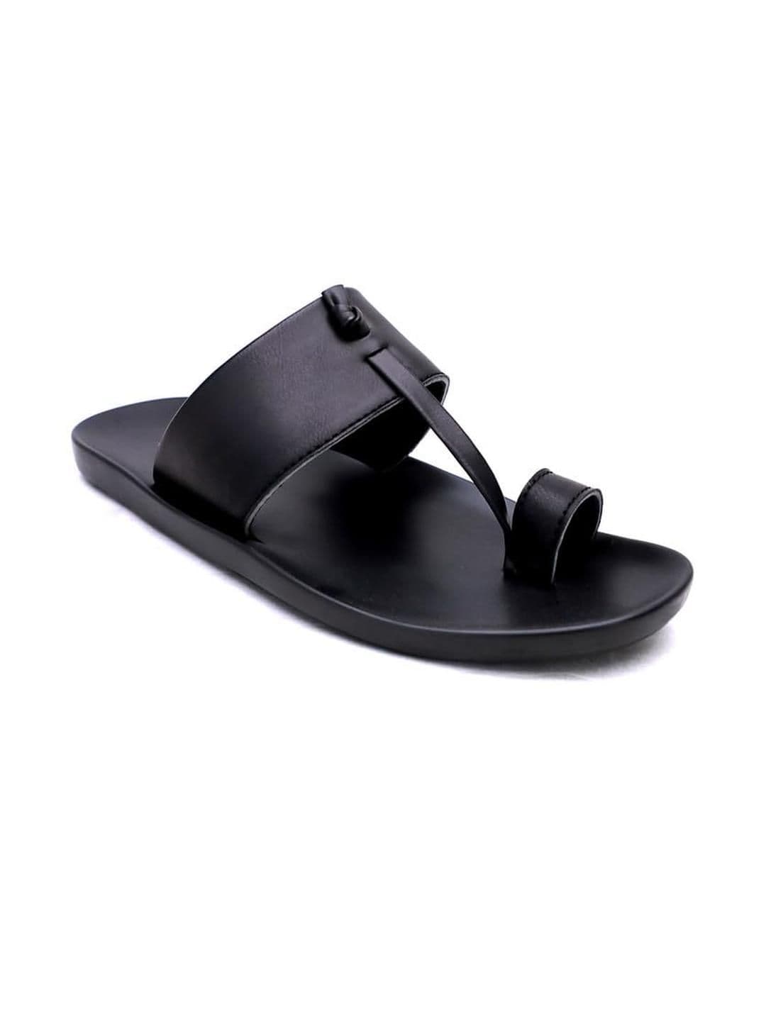 R-SWISS Men Black Synthetic Flip Flops - view 1