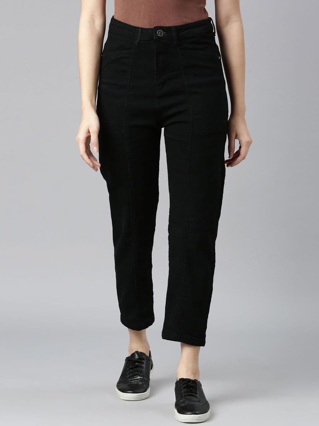 ZHEIA Women High-Rise Baggy Fit Heavy Fade Stretchable Jeans - view 1