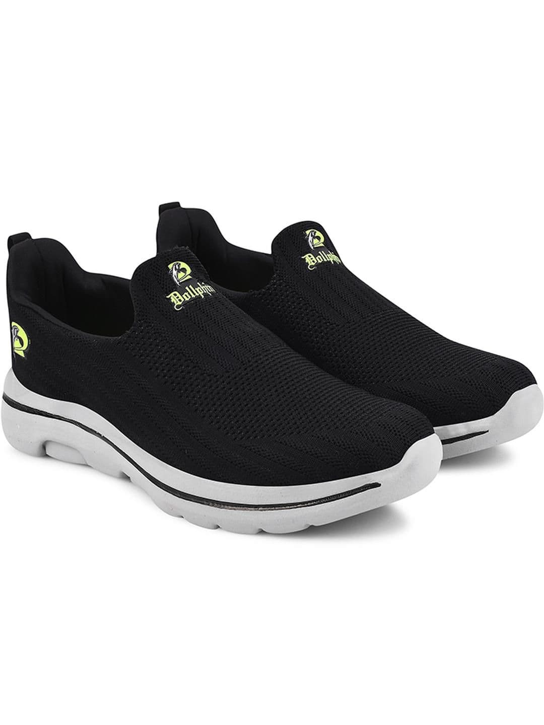 Dollphin Black Walking Marking Sports Shoes - view 1