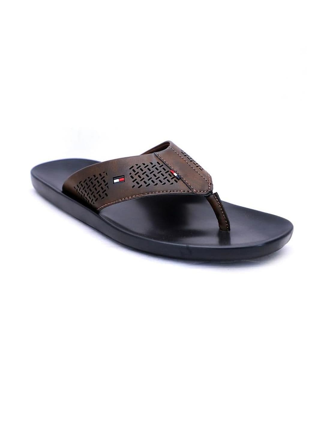 R-SWISS Men Brown Synthetic Flip Flops - view 1