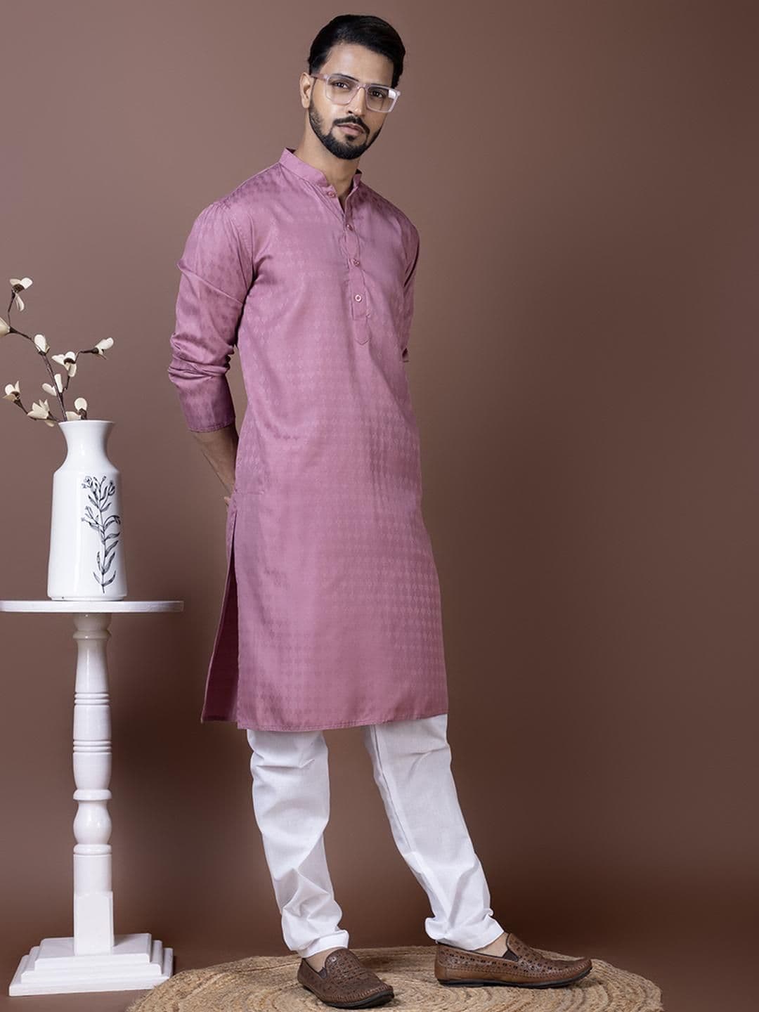 PulseIQ Men Cotton Straight Kurtas - view 1