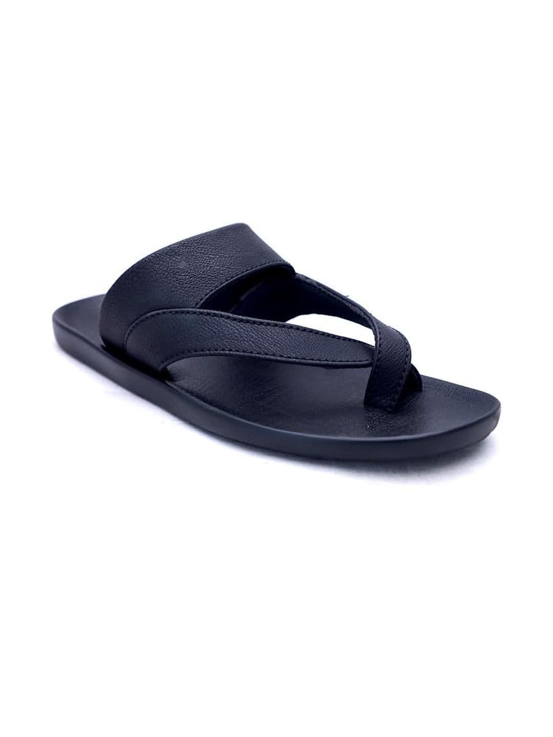 R-SWISS Men Black Synthetic Flip Flops - view 1