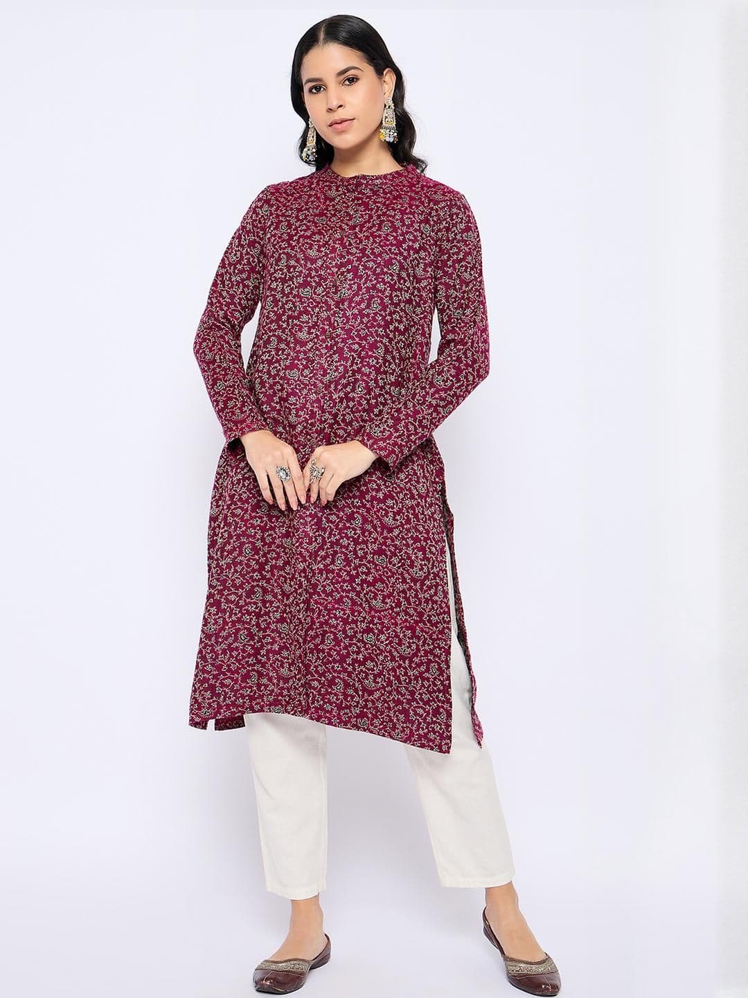 VIAZAA Women Acrylic A-Line Kurtas - view 1