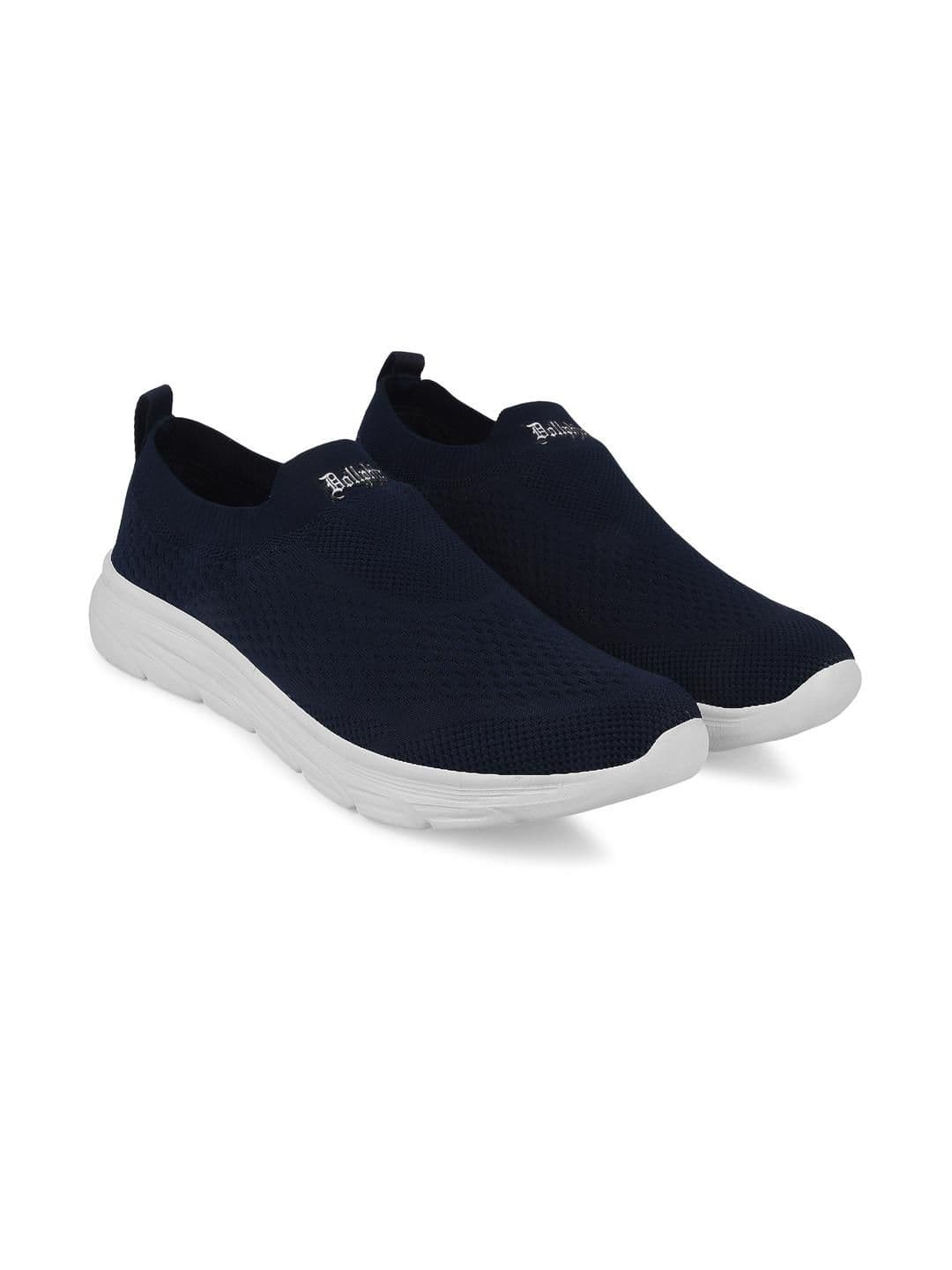 Dollphin Navy Blue Running Marking Sports Shoes - view 1