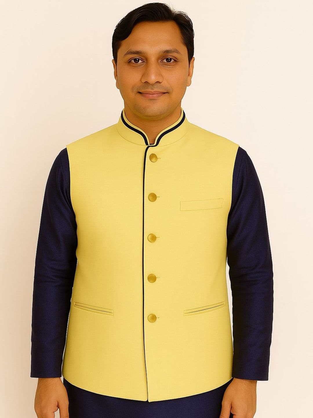 BAESD Modi Mandarin Collar Nehru Jacket - view 1