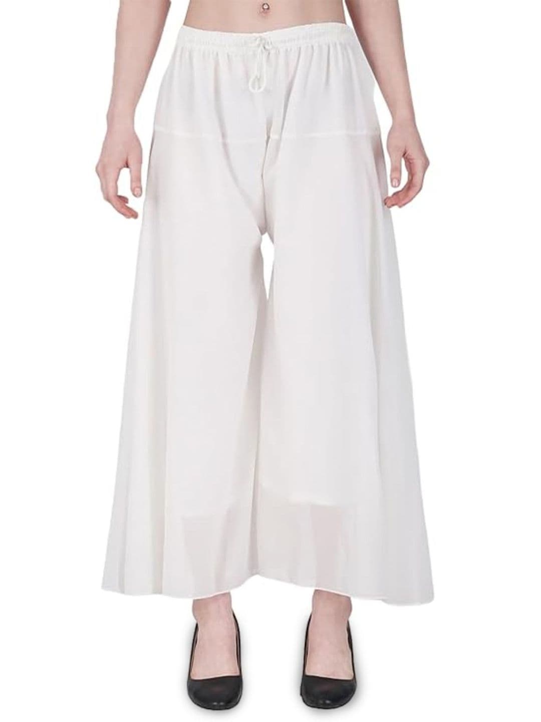 ERUDITE CLUB Women Flared Georgette Palazzos - view 1