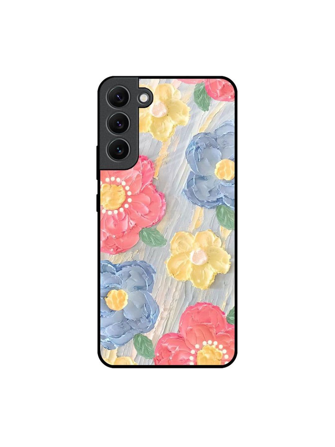 QRIOH Floral Printed Samsung Galaxy S22 Plus Back Case Mobile Accessories