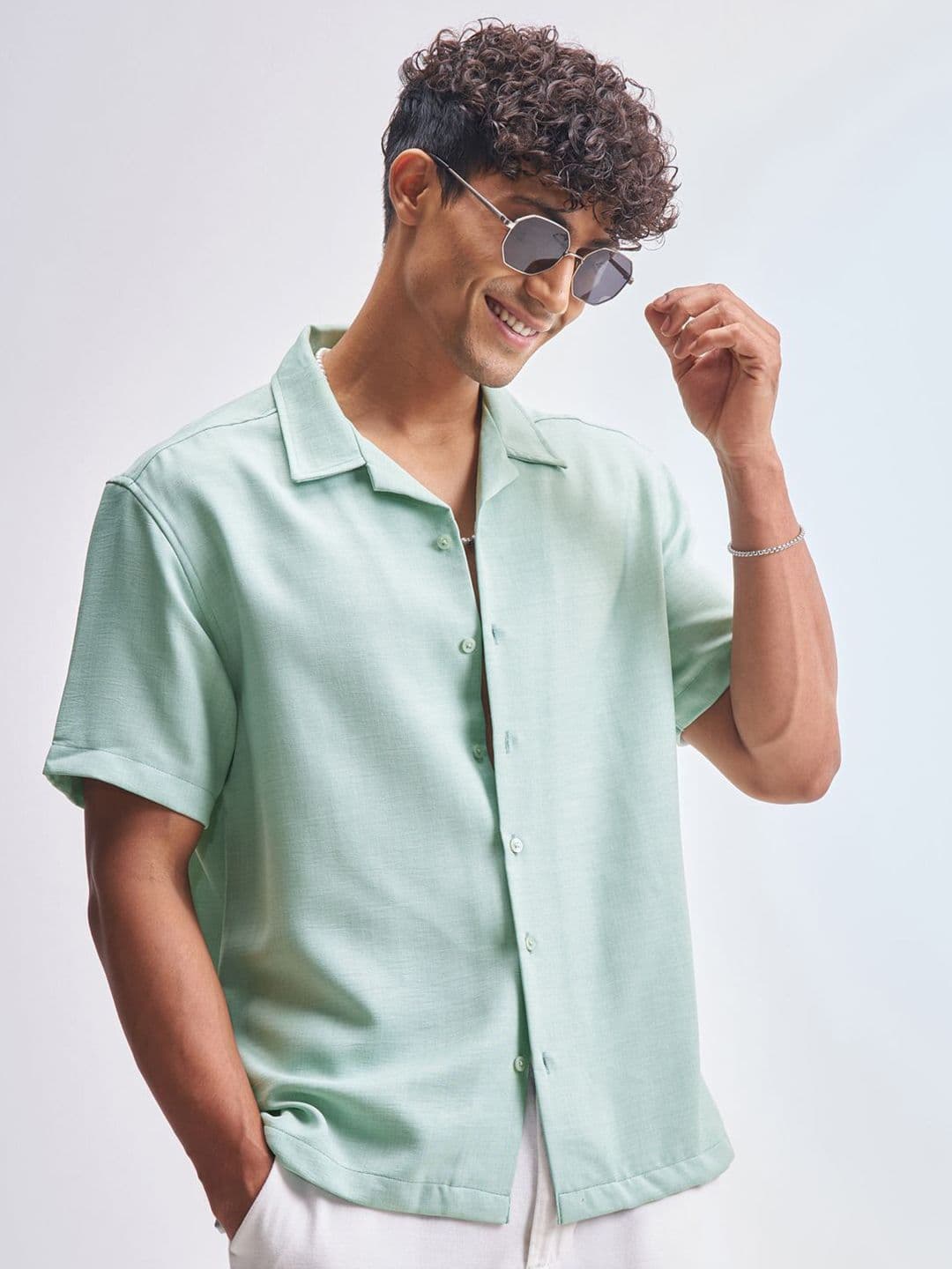 HIGHLANDER Relaxed Fit Spread Collar Shirt - view 1