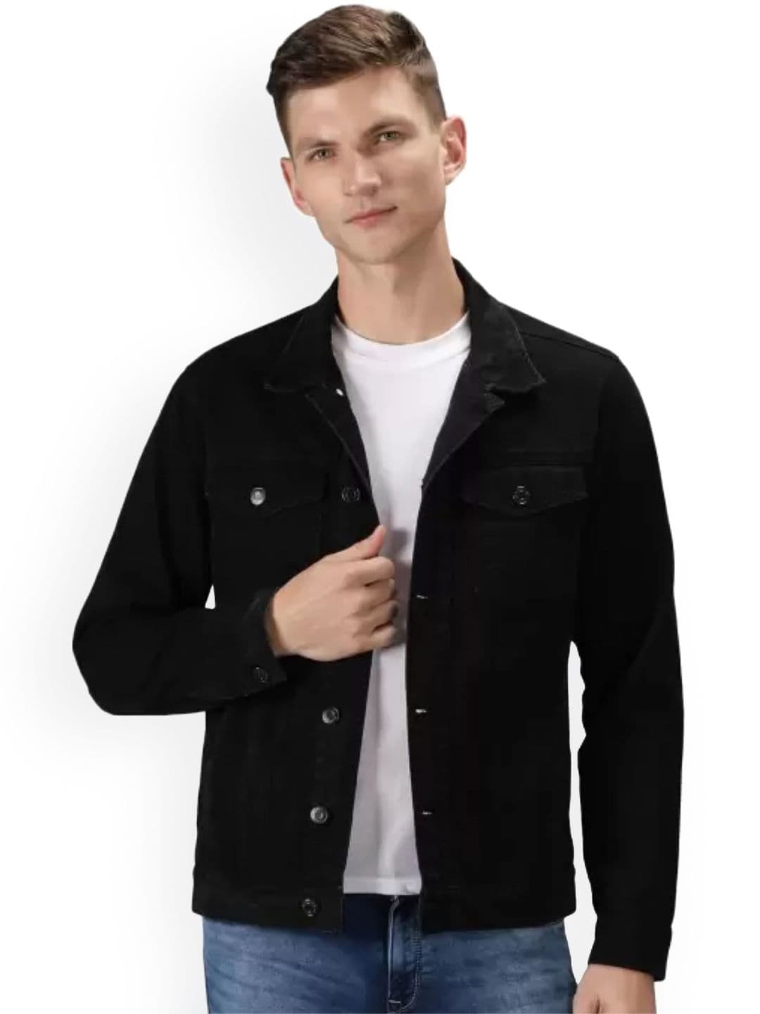 LINARIA Spread Collar Denim Jacket - view 1
