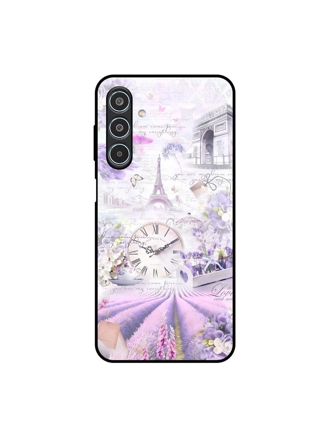 QRIOH Floral Printed Silicone Samsung Galaxy M35 5G Back Case Mobile Accessories - view 1