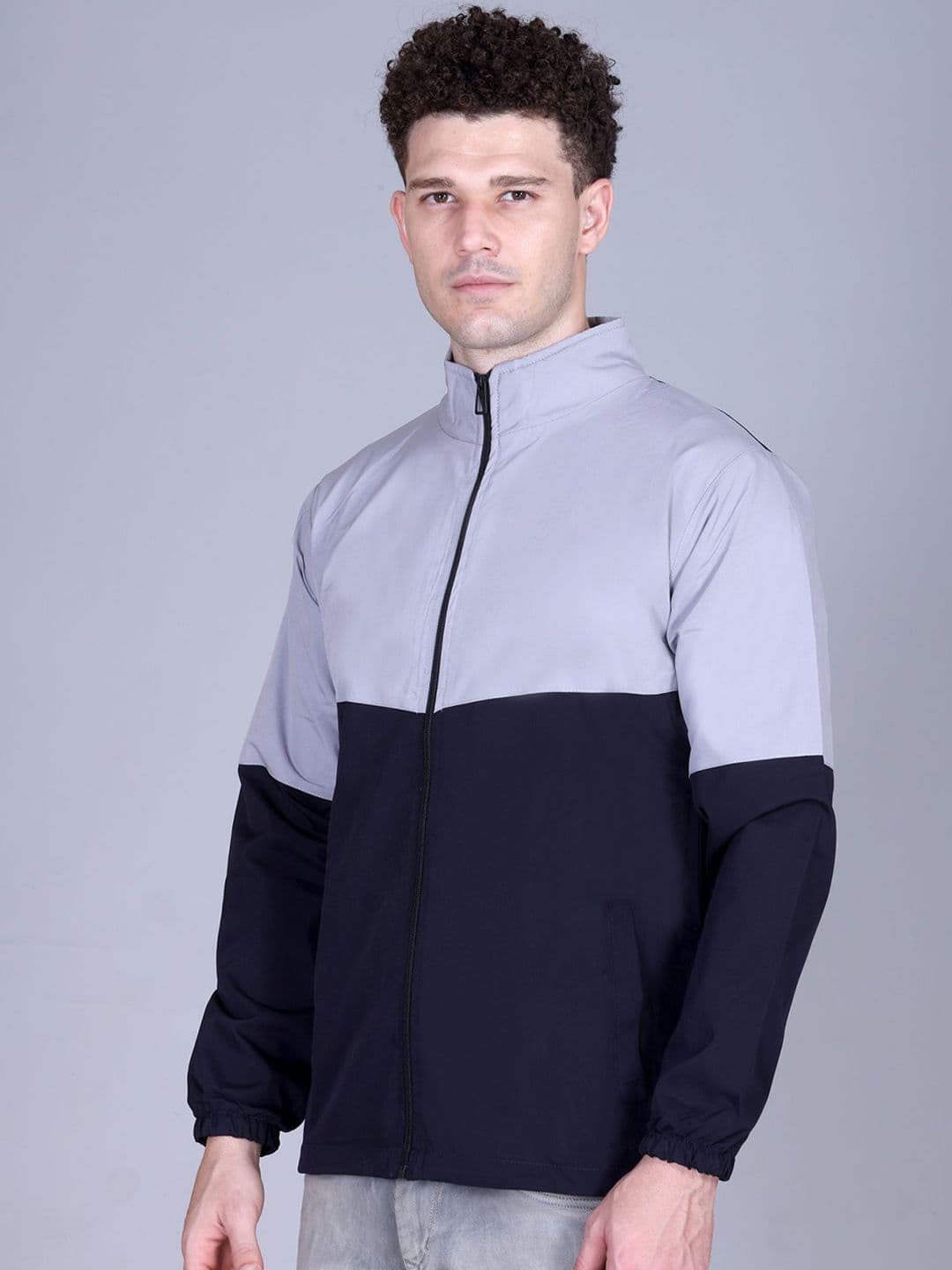 The Roadster Lifestyle Co Mock Collar Windcheater Zipper Jacket - view 1
