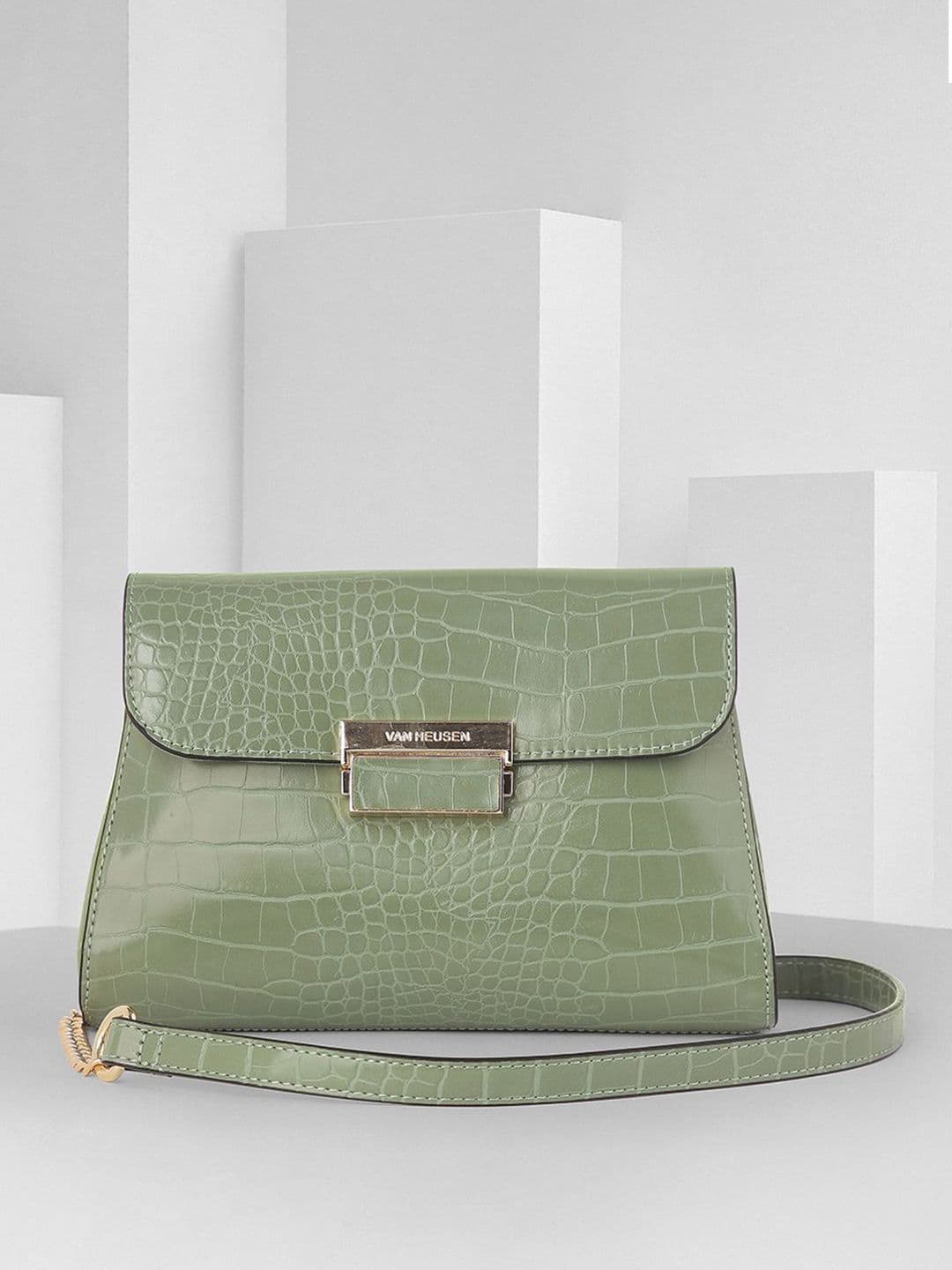 Van Heusen Woman Textured Crossbody Buckle Detail Sling Bag - view 1