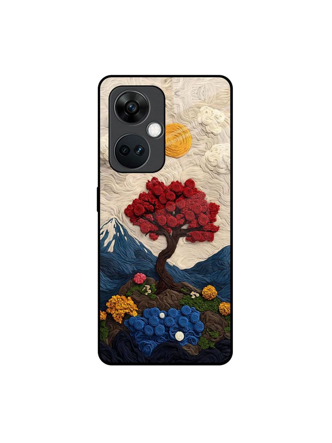 QRIOH FiberMuse Floral Printed OnePlus Nord CE 3 5G Silicone Back Case