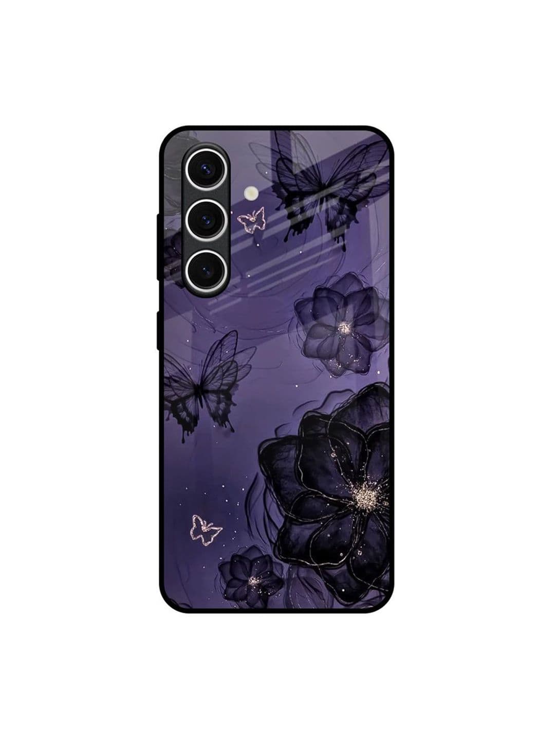 QRIOH Floral Printed Samsung Galaxy S24 FE 5G Silicone Back Case