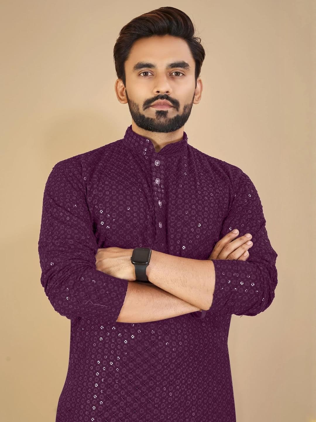 ORIFAB Men Straight Kurtas - view 1